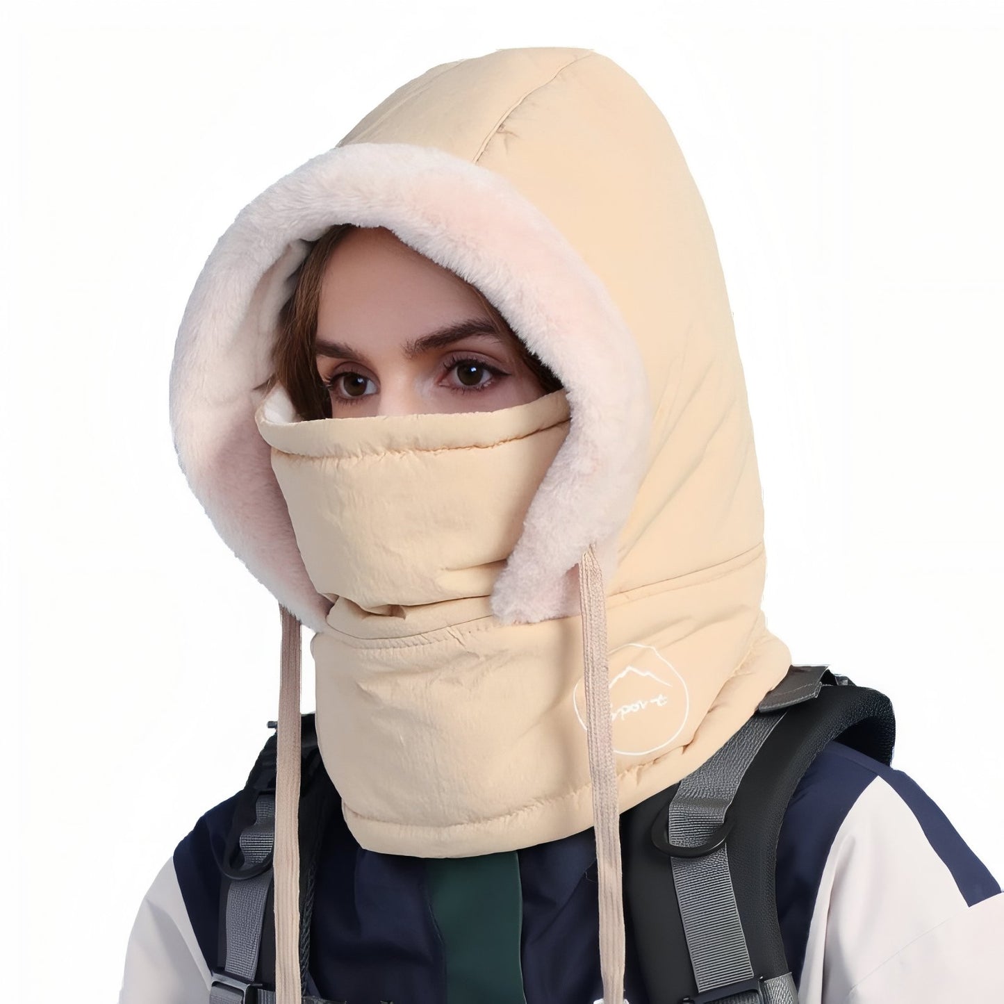Cagoule Chaude Bataclava - Beige - 55-60cm