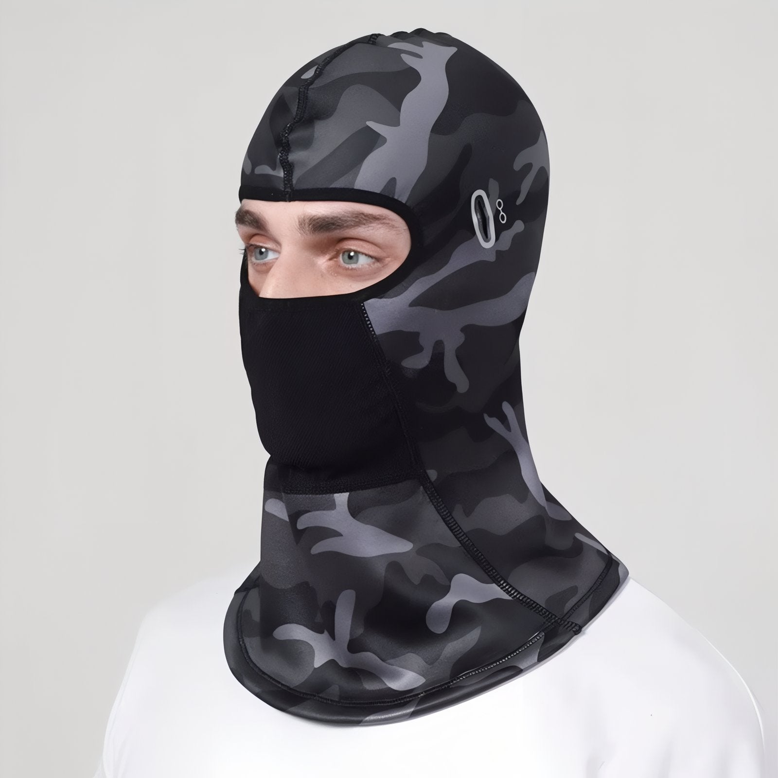 Cagoule Randonnée Hiver portée sur le visage - Noir Long (encoche oreilles pour lunettes) - Noir Court (encoche oreilles pour lunettes) - Noir Long - Noir Court - Gris Long - Gris Court - Gris Long (encoche oreilles pour lunettes) - Gris Court (encoche oreilles pour lunettes) - Gris Camouflage Long (encoche oreilles pour lunettes)