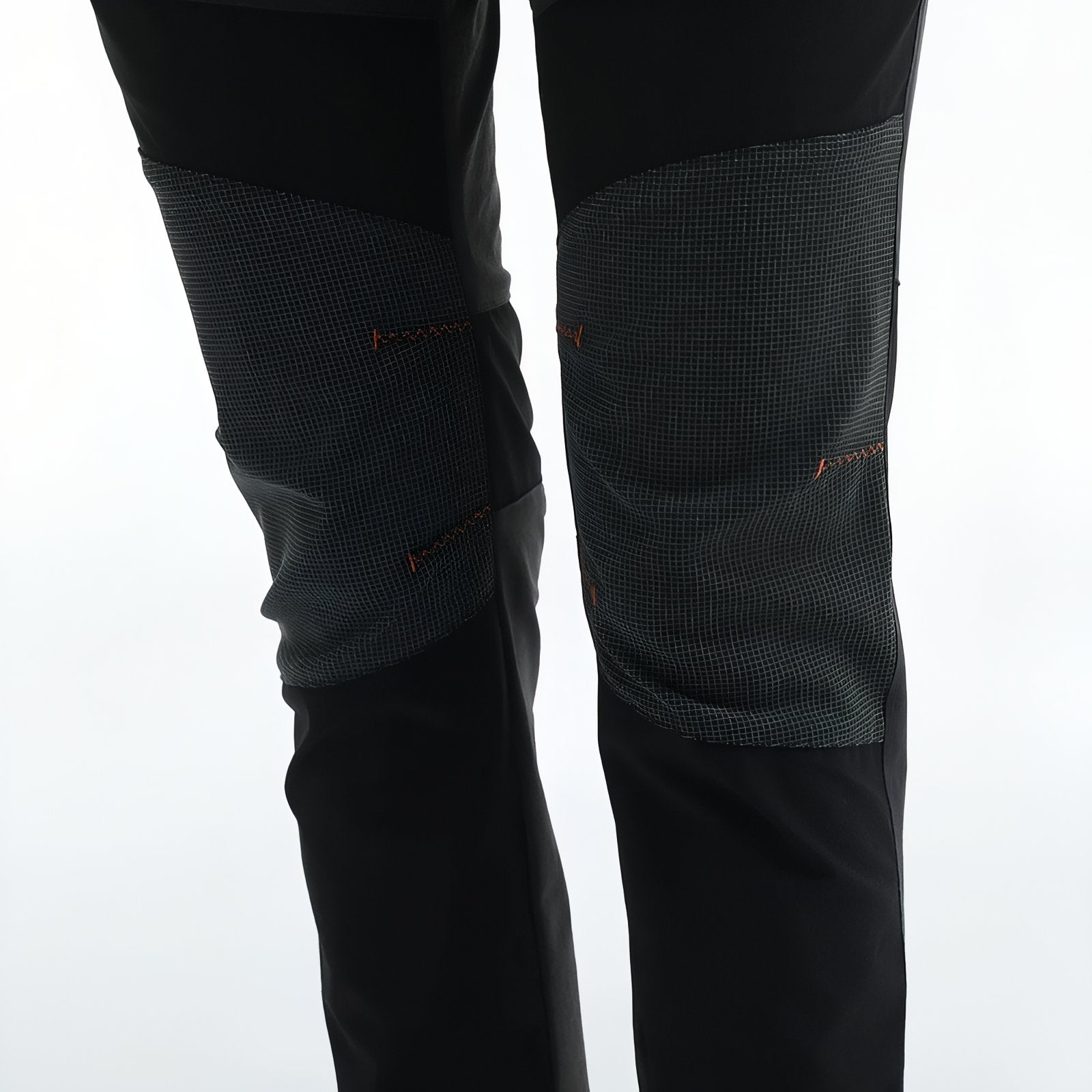 Pantalon Randonnée Extensible Femme gros plan partie pantalon - Gris - Beige - Vert
