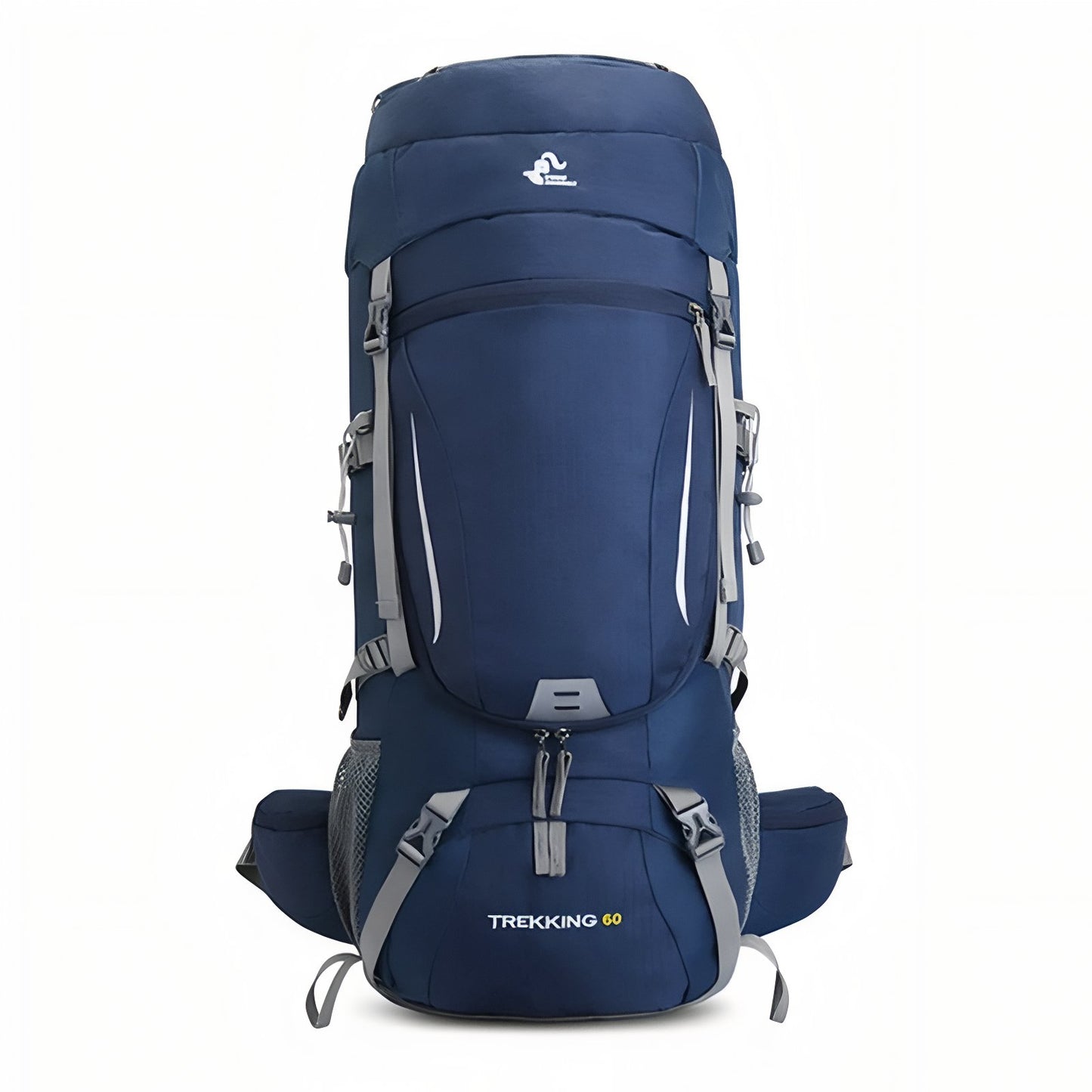Sac à Dos Randonnée Respirant 60 Litres - Bleu Marine