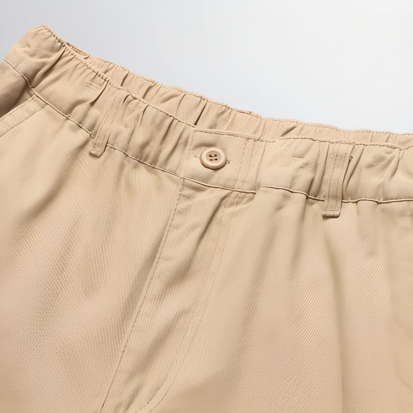 Pantalon Cargo Randonnée Homme gros plan ceinture - Beige Clair - Vert Armée - Beige Olive - Gris Foncé - Noir Profond