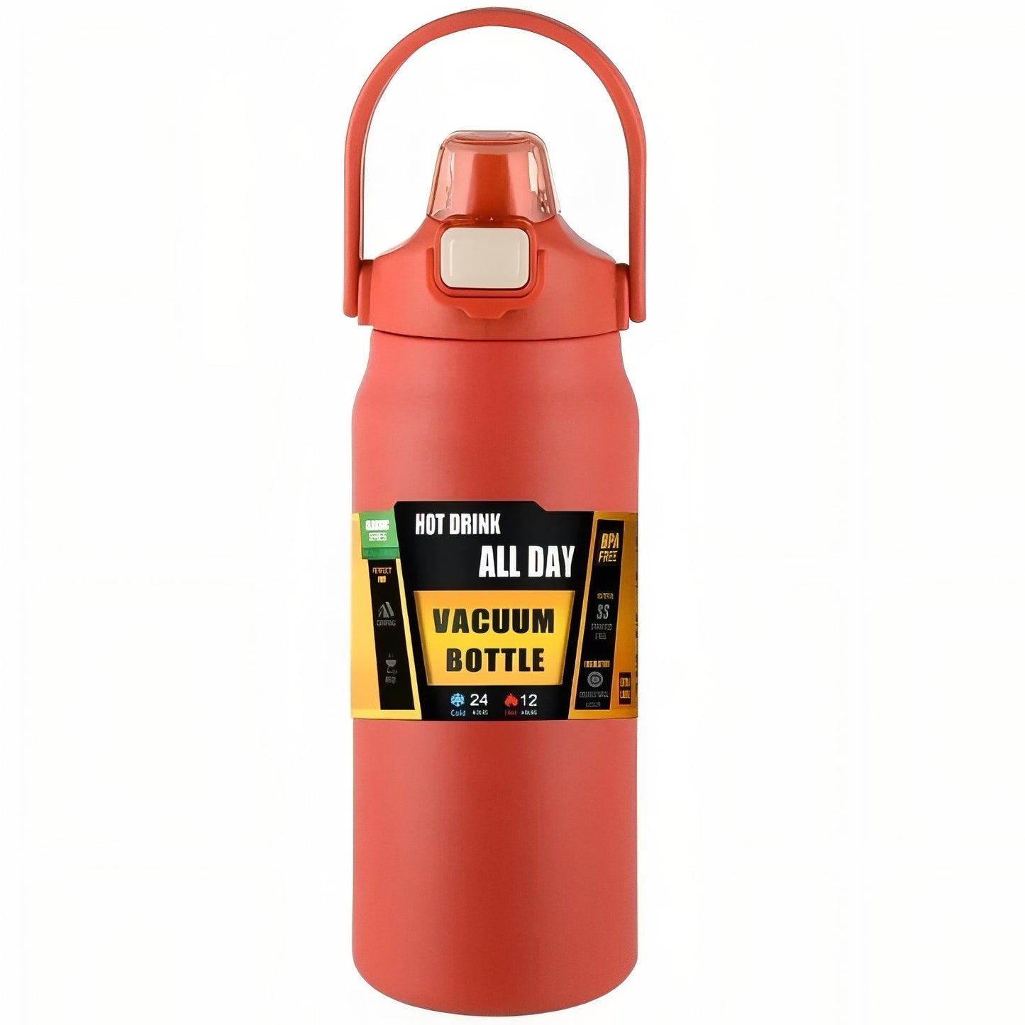 Gourde Isotherme Avec Bec Verseur - Rouge Brillant