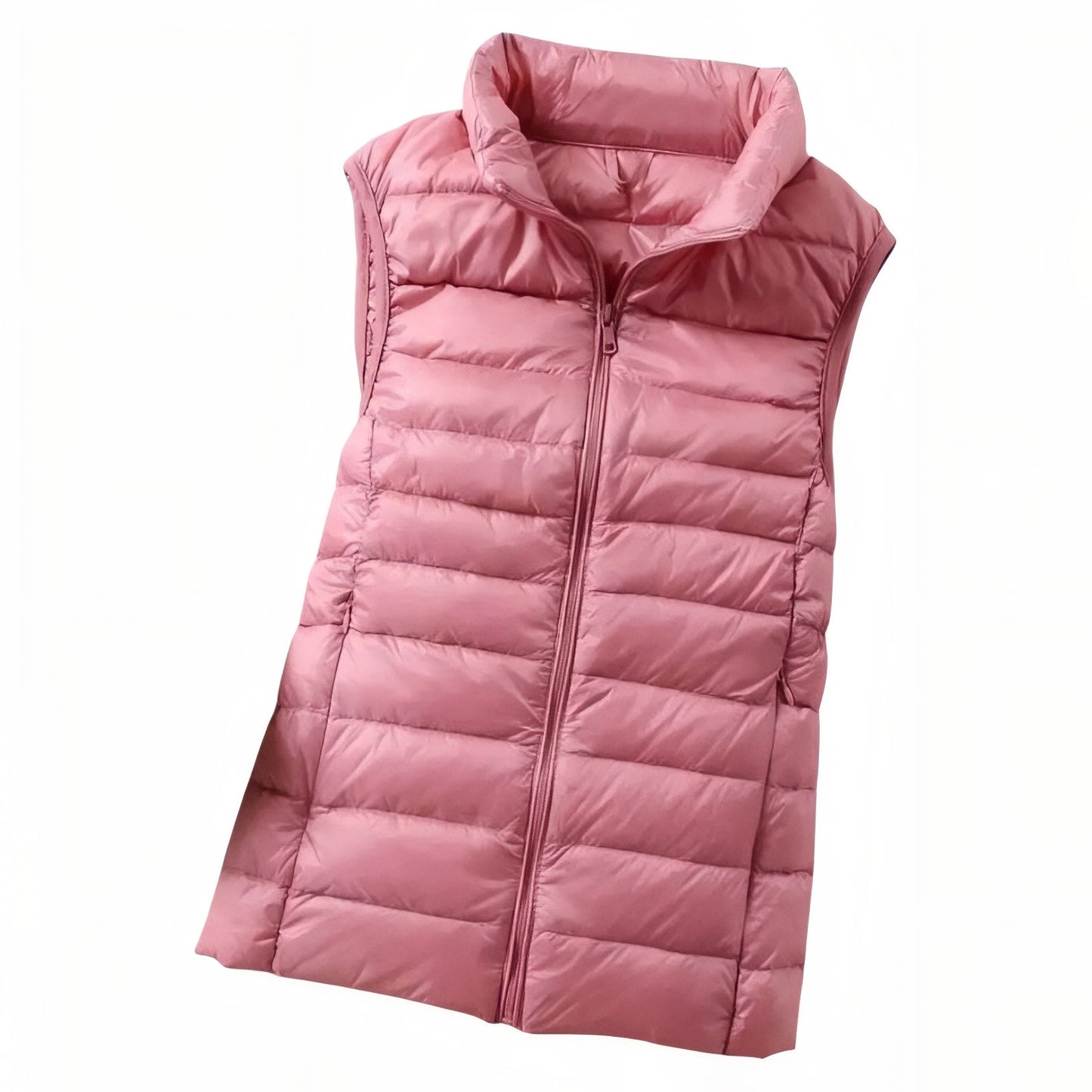 Doudoune Sans Manche Randonnée Femme - Rose Poudré
