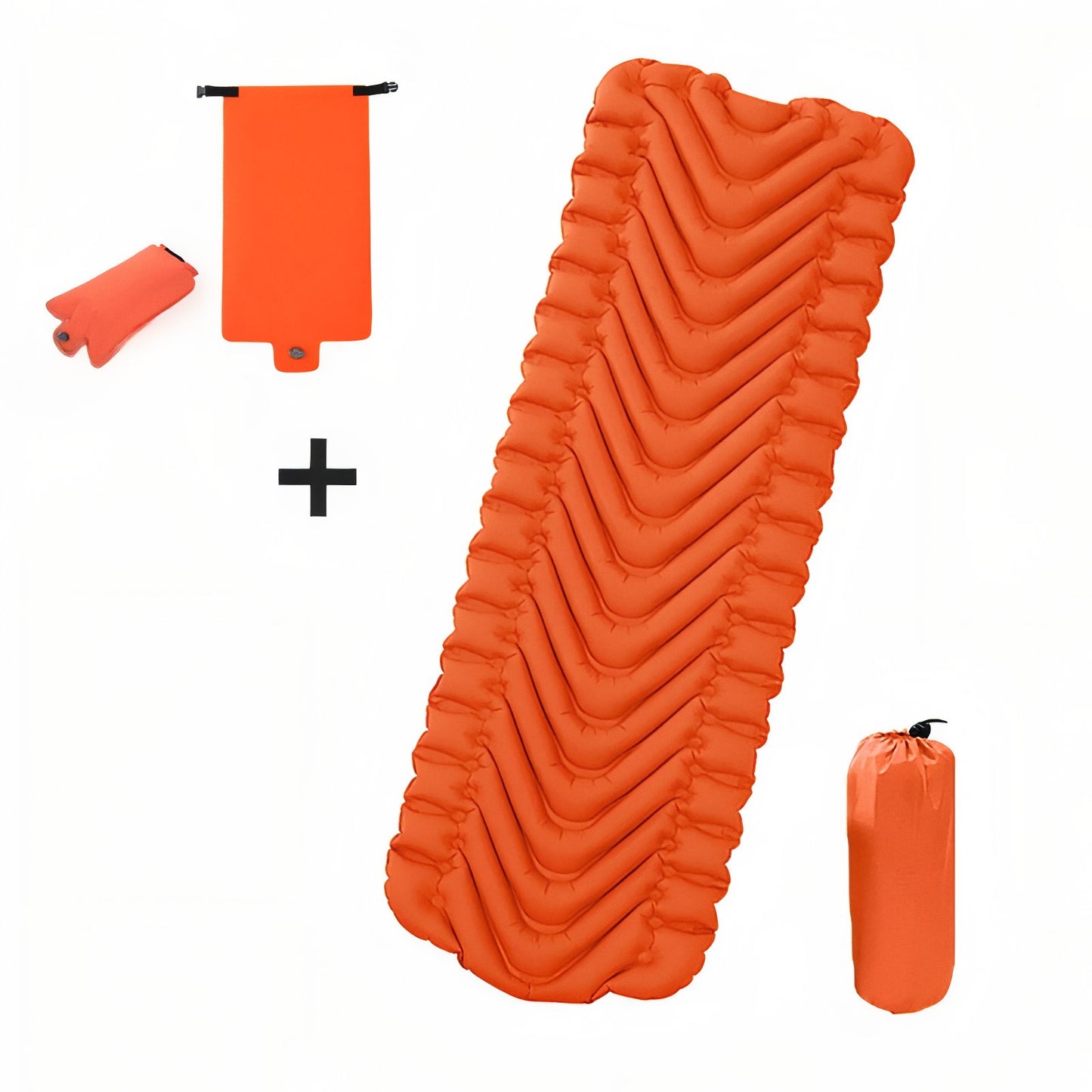 Matelas Gonflable Camping Résistant trois articles visibles - Bleu - Vert Olive - Orange - Bleu Marine