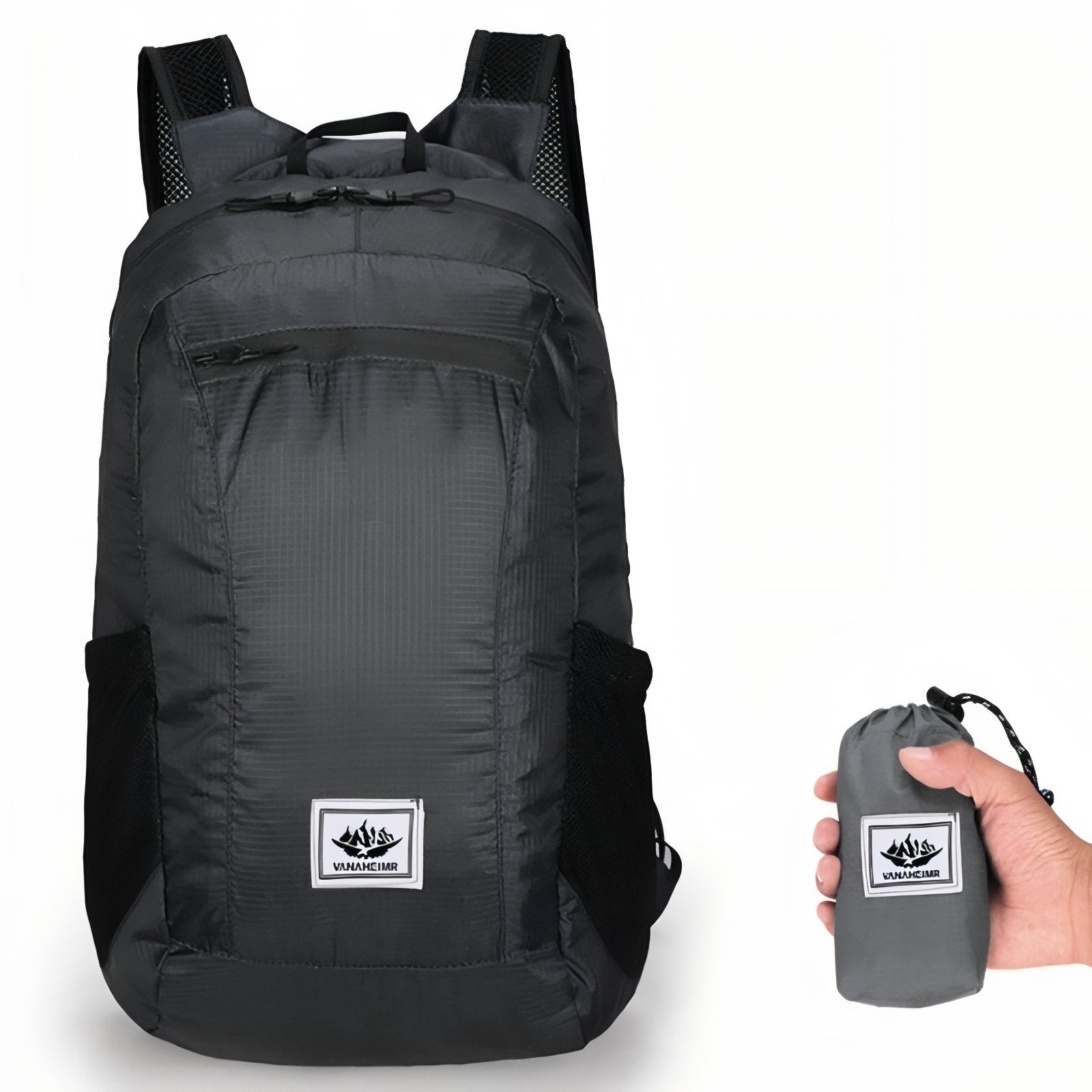 Sac à Dos Randonnée Ultra Léger - Noir