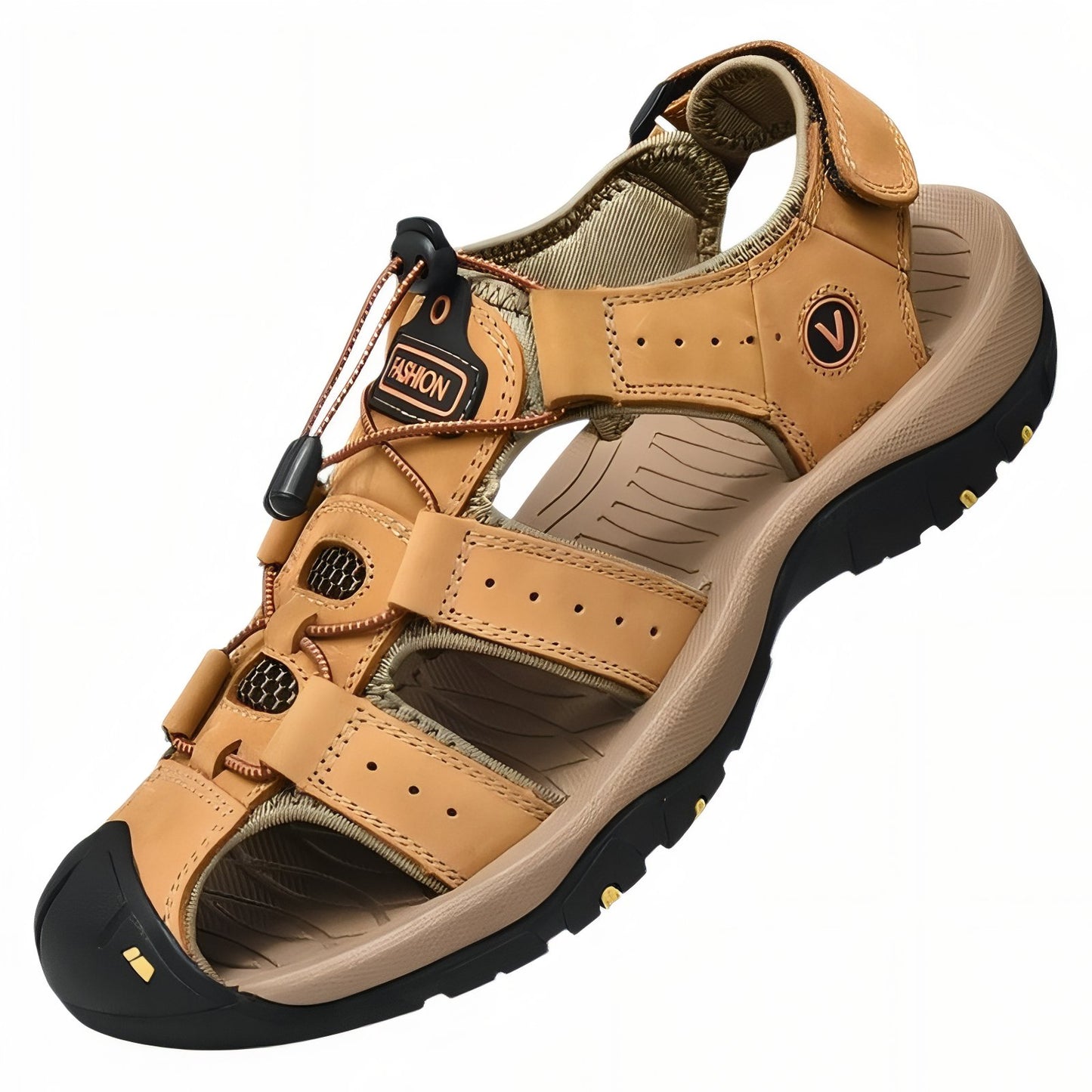 Sandales de Randonnée Homme Bout Fermé - Marron Clair
