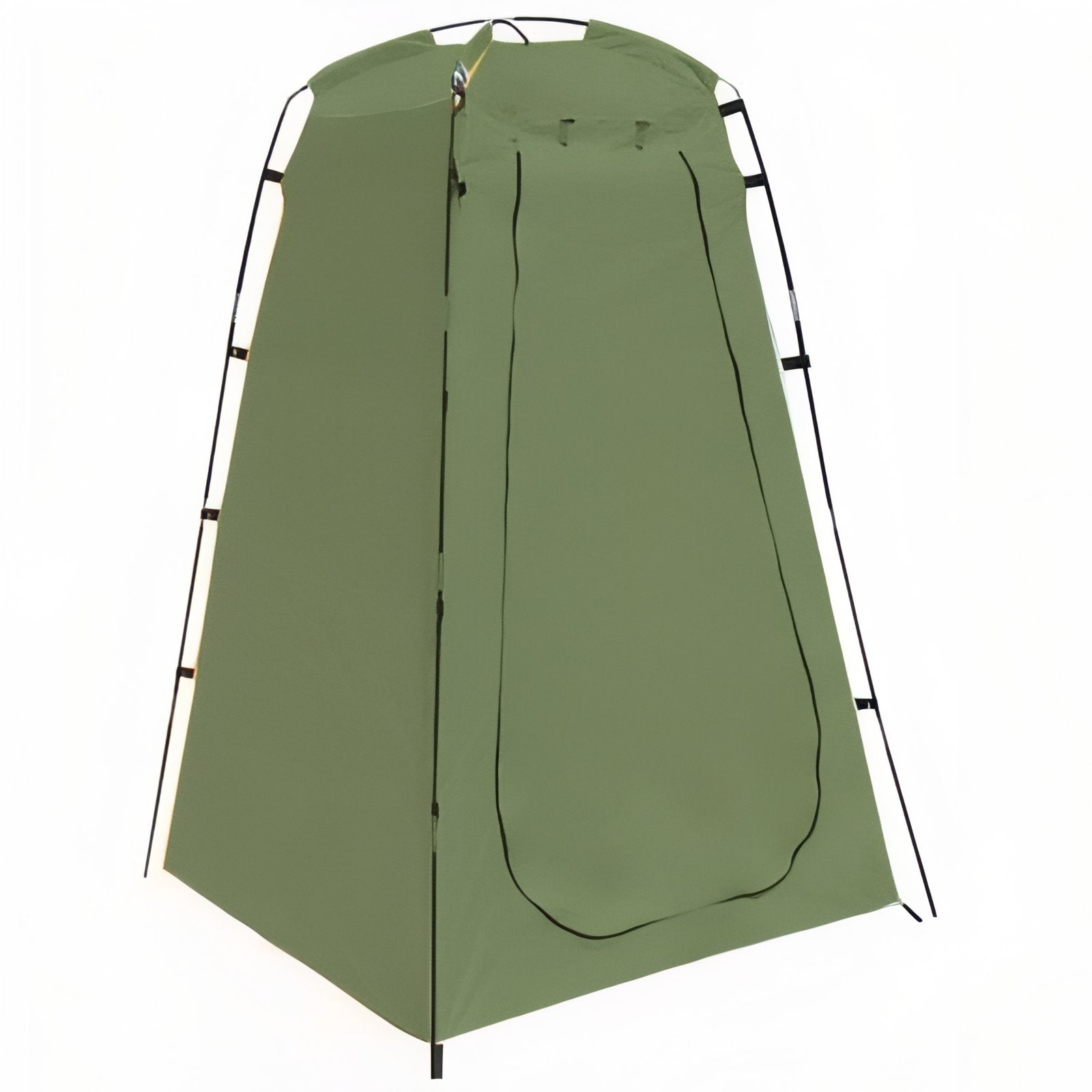 Tente Douche WC vue de face - Olive Foncé