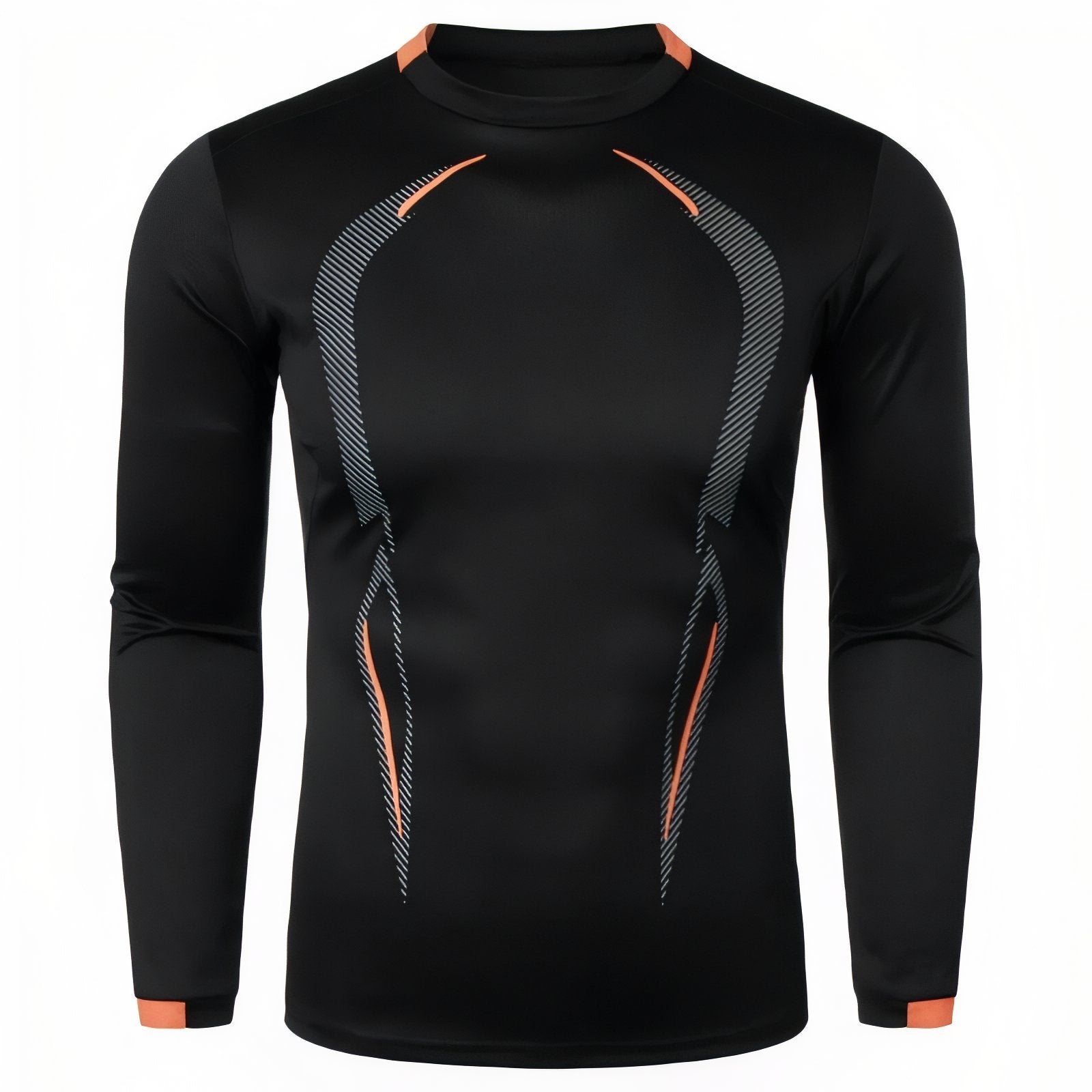 T-Shirt Manche Longue Randonnée Homme - Noir