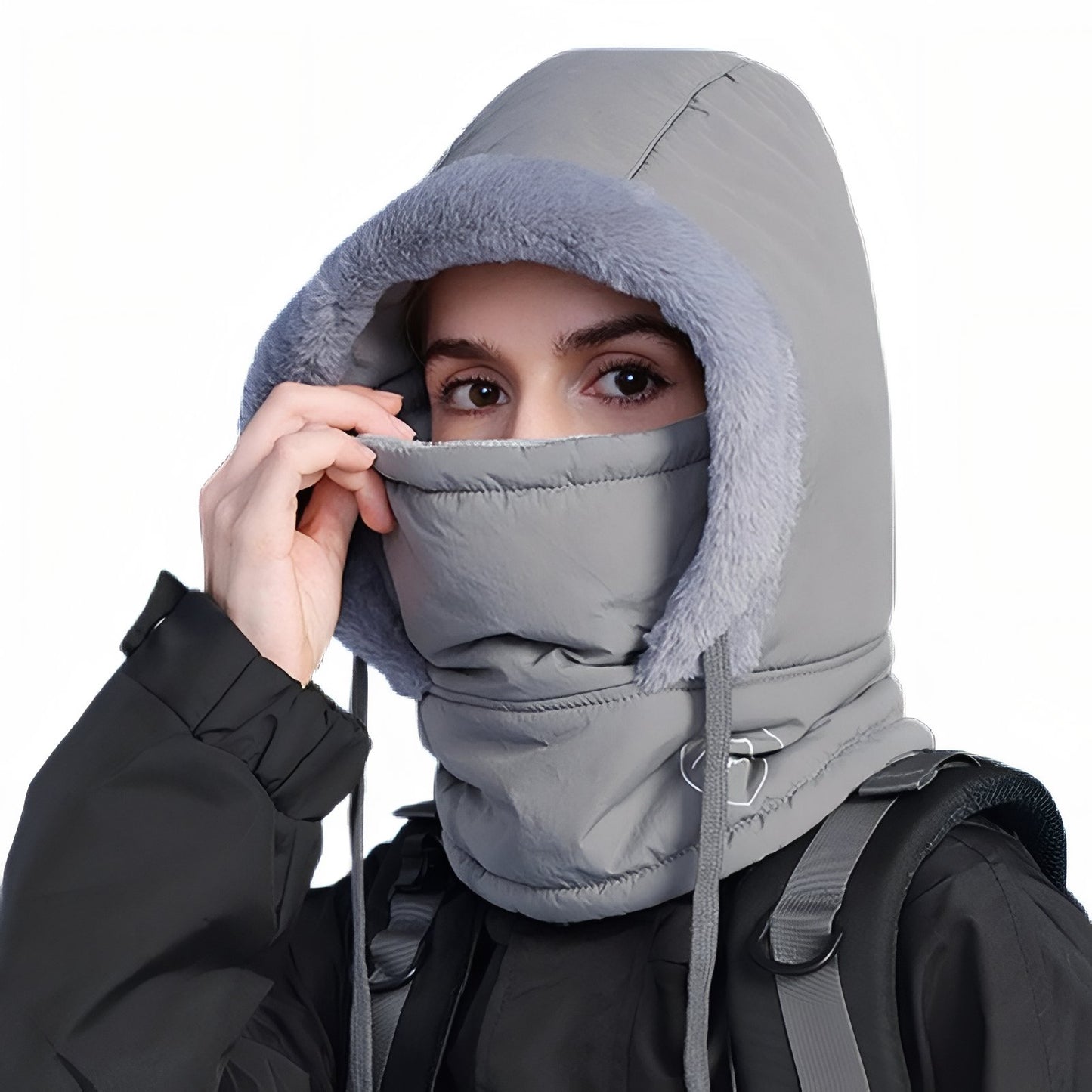 Cagoule Chaude Bataclava - Gris Foncé - 55-60cm