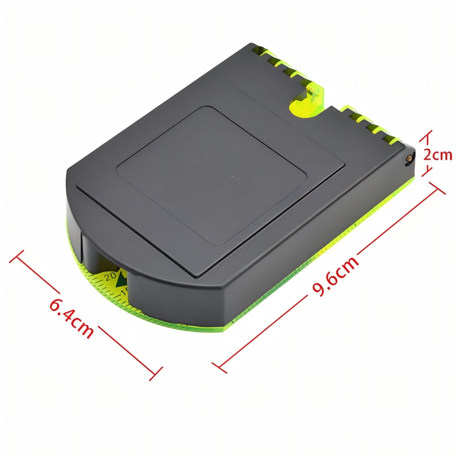 Boussole À Miroir guide des dimensions - Jaune Fluo
