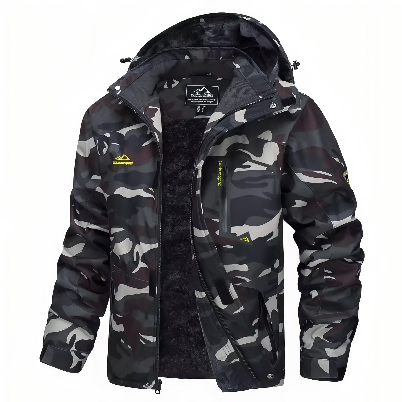 Veste Camouflage Randonnée - Noir