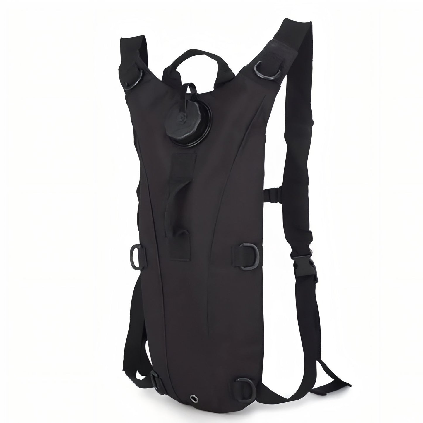 Sac Gourde Randonnée 3L vue latérale - Noir