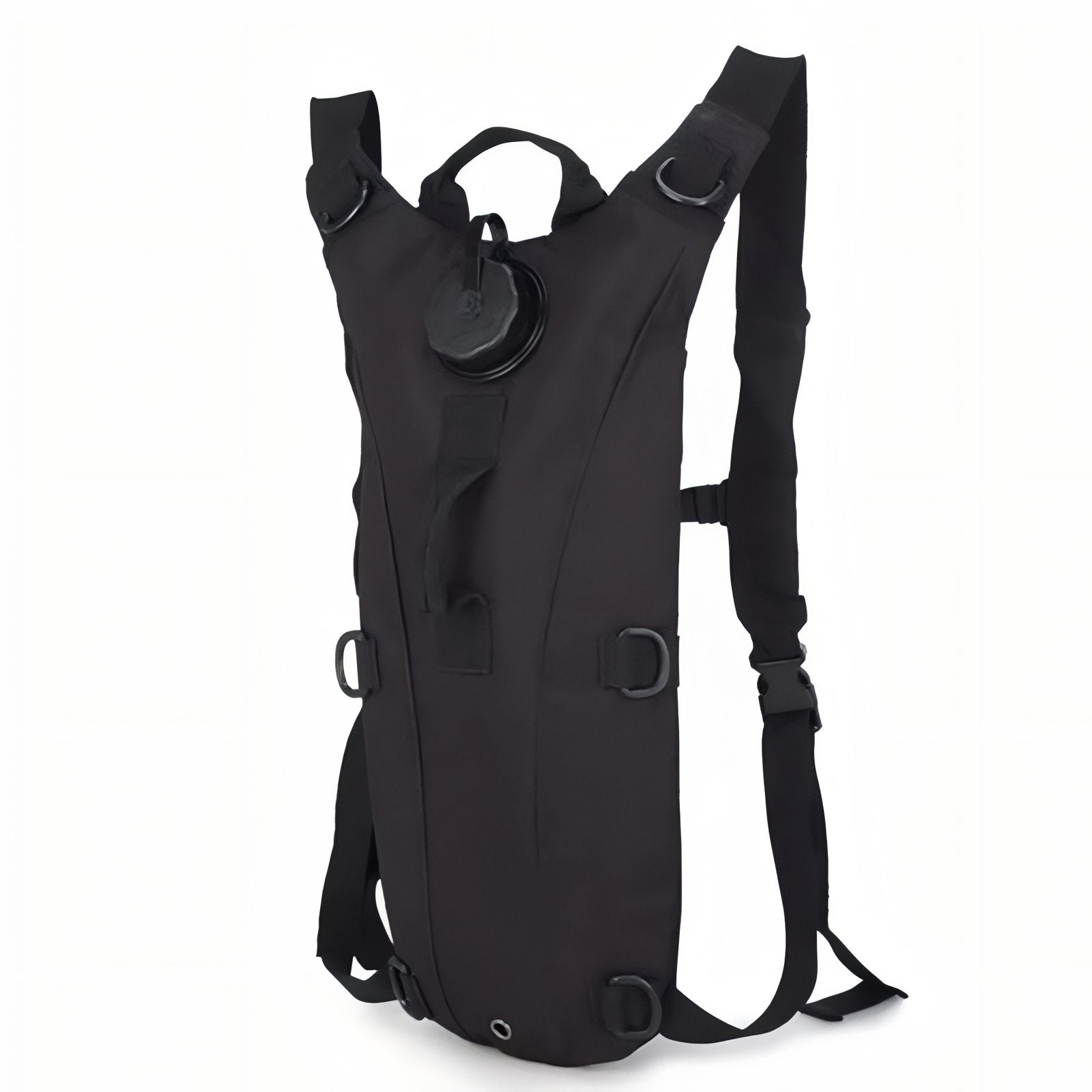 Sac Gourde Randonnée 3L vue latérale - Noir