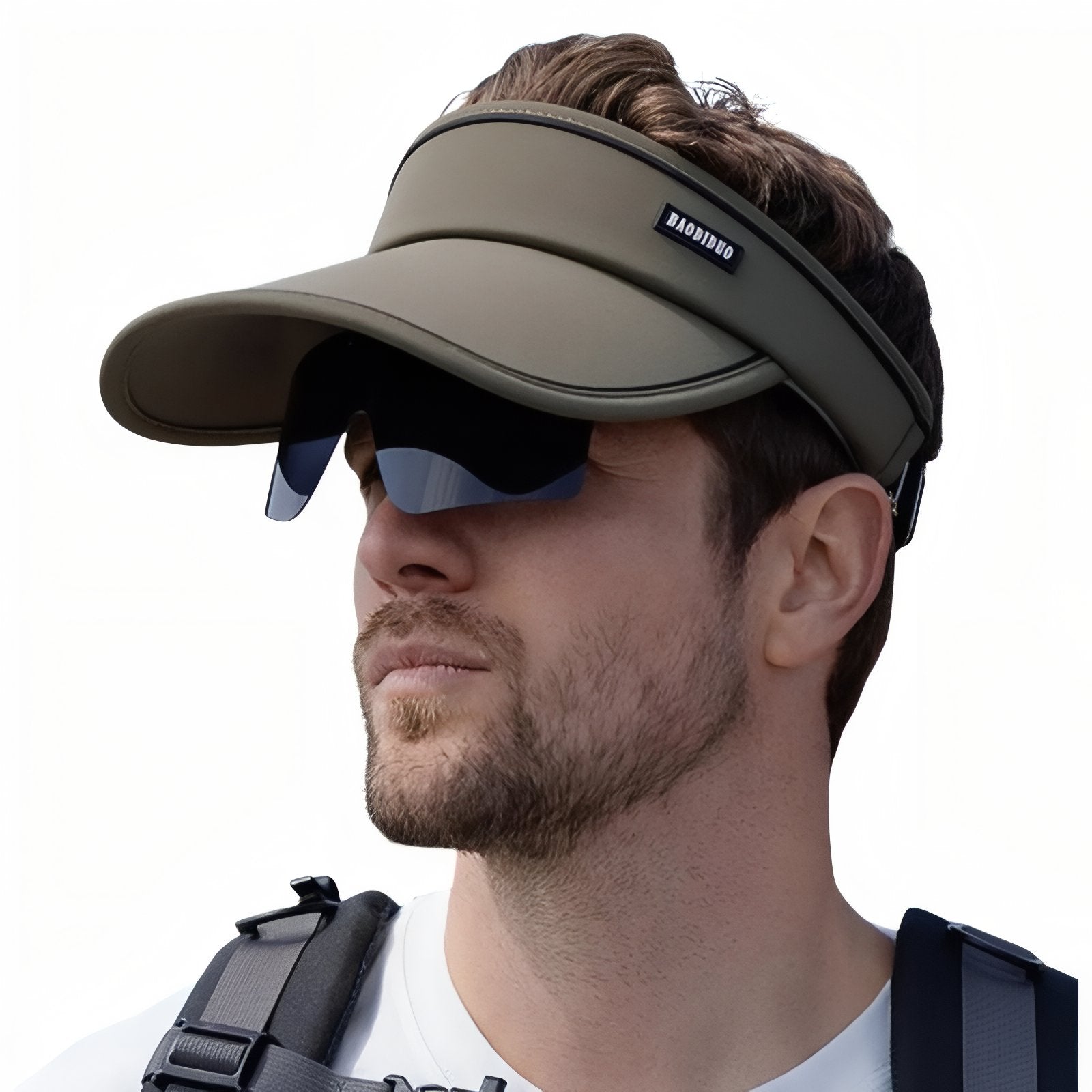 Casquette Visière avec Lunette Intégré - Vert Olive - 56-60cm