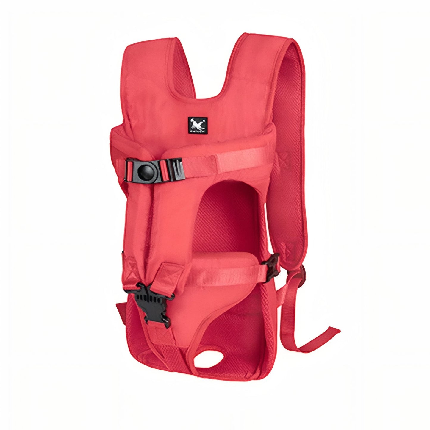Porte Chien Ventral Randonnée - Rouge Cerise
