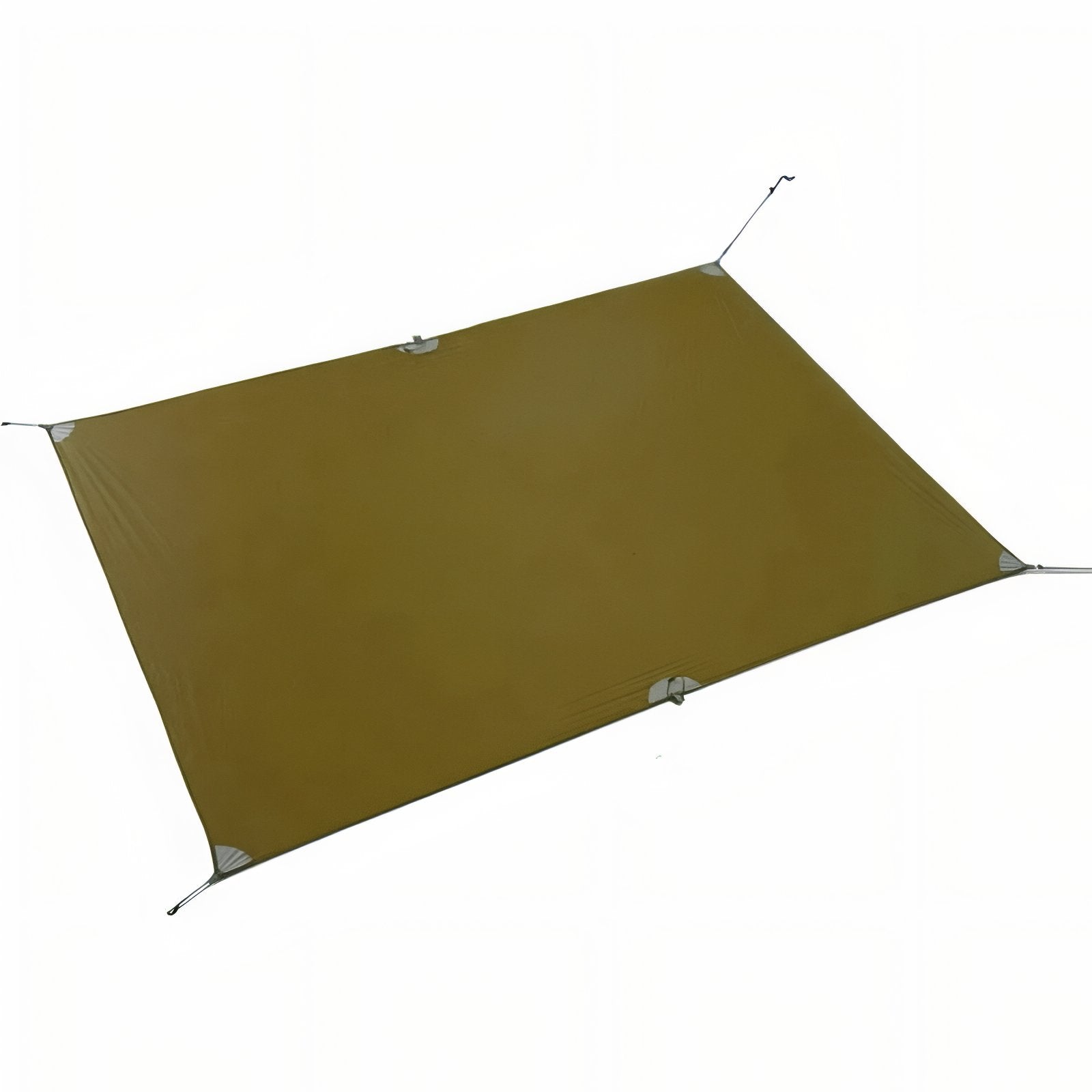 Tarp Randonnée Ultra Léger vue aérienne produit - Marron Olive