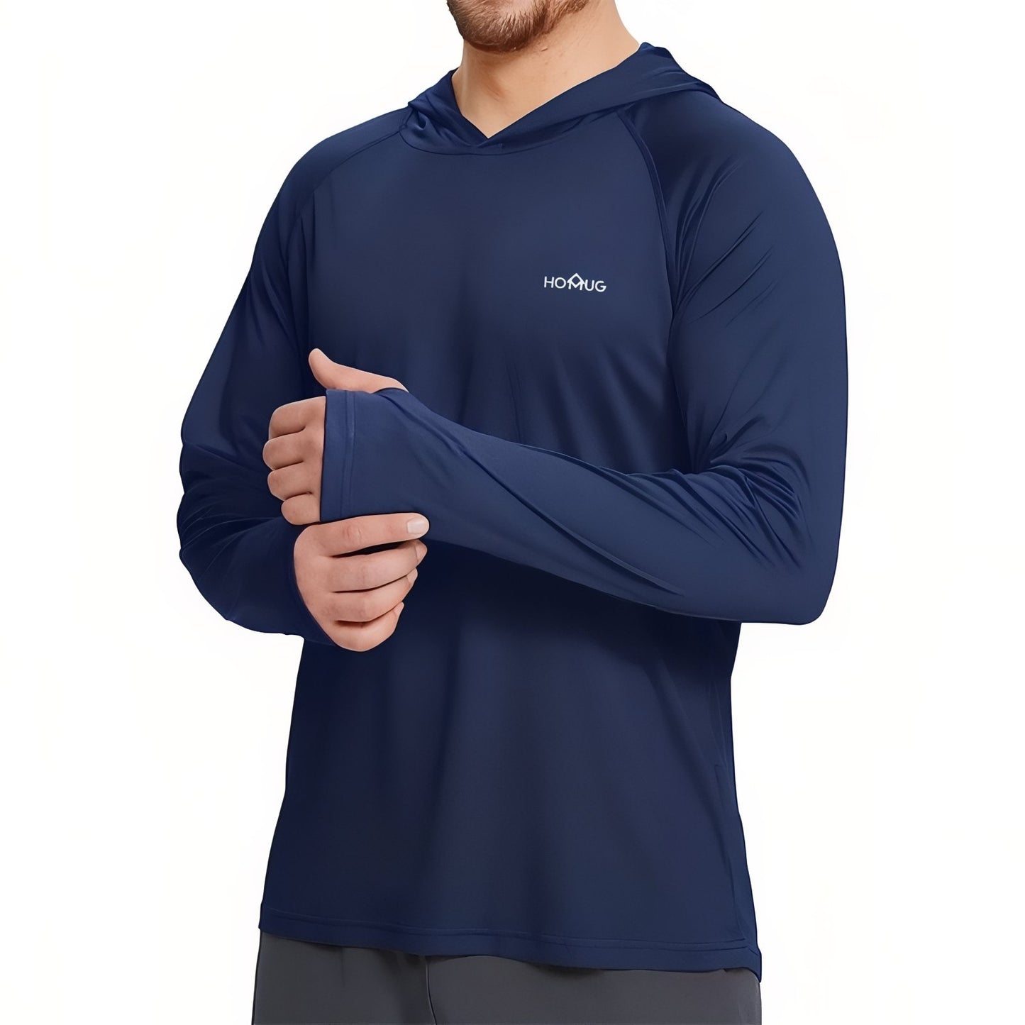 T-Shirt Anti-UV Homme Randonnée UPF50+ - Bleu Marine