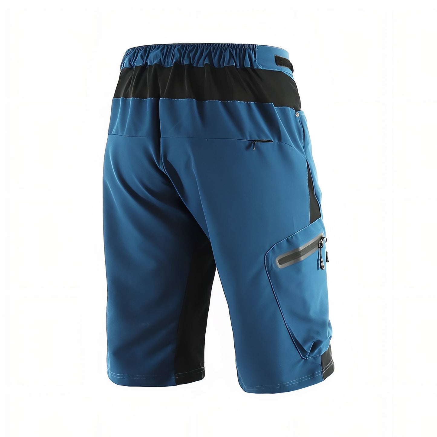 Short de Randonnée Homme Avec Poches gros plan poche zippée - Bleu Océan - Vert Olive - Bordeaux - Gris Anthracite - Orange Fluo - Noir - Bleu Ciel