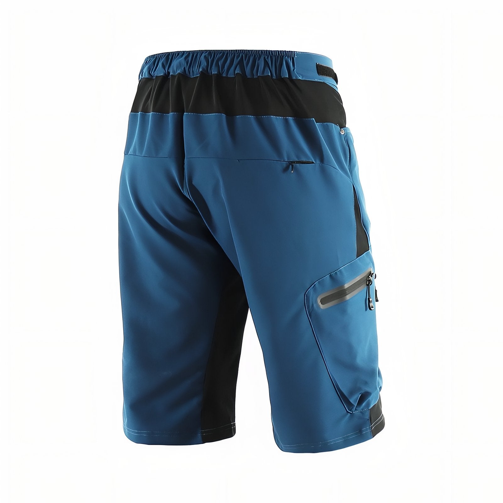 Short de Randonnée Homme Avec Poches gros plan poche zippée - Bleu Océan - Vert Olive - Bordeaux - Gris Anthracite - Orange Fluo - Noir - Bleu Ciel