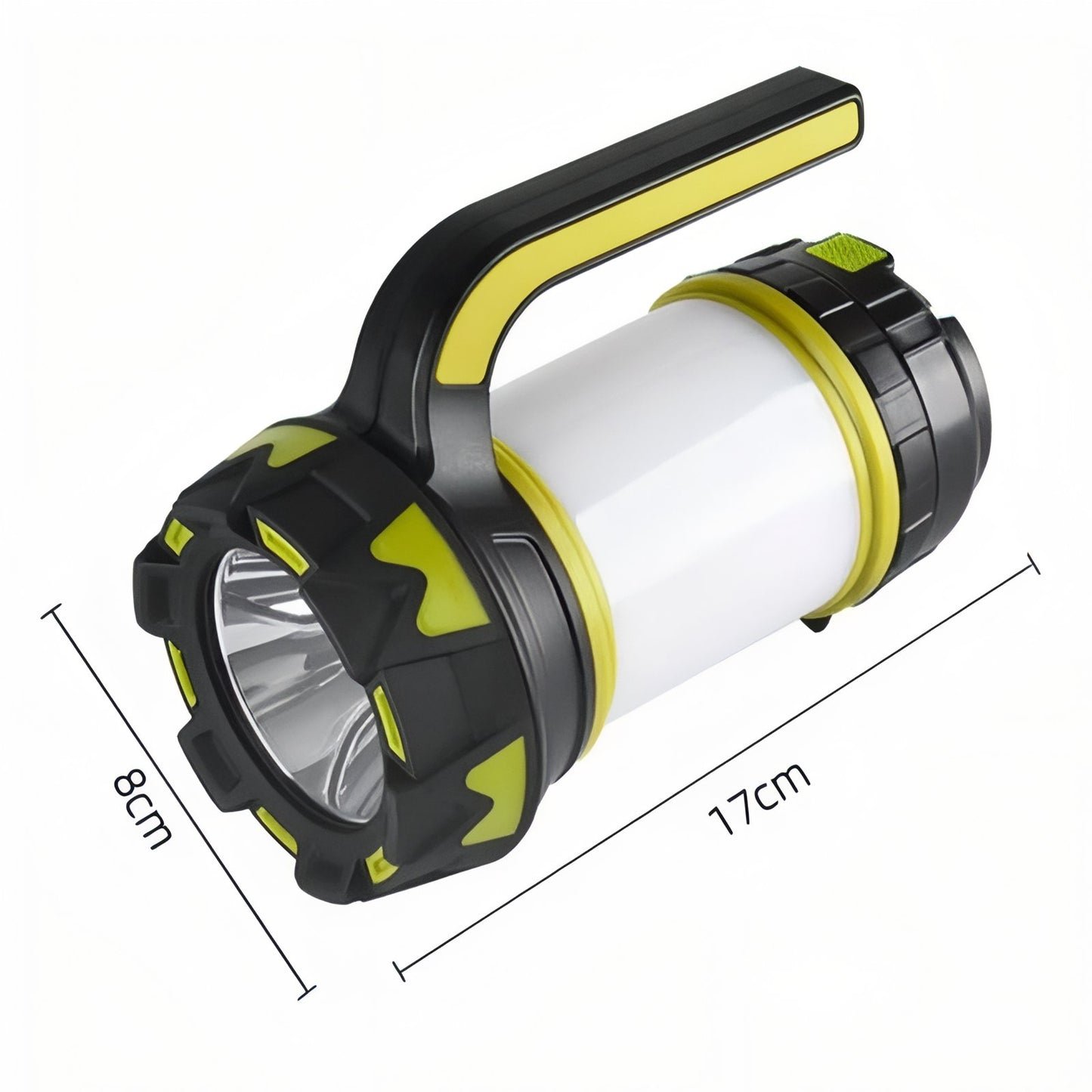 Lampe Torche Lanterne guide des dimensions - Jaune Fluo