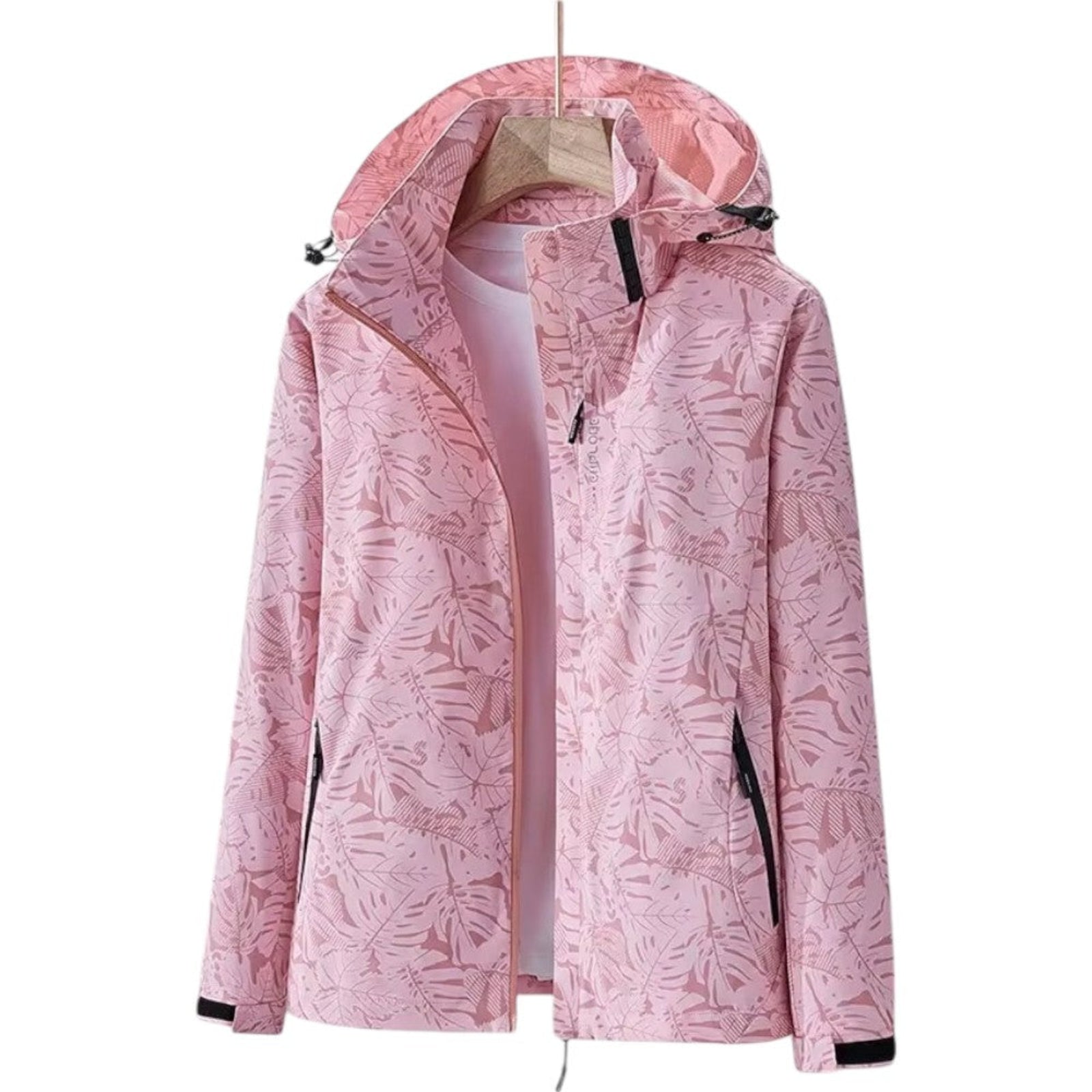 Veste Imperméable Randonnée Femme - Rose 2
