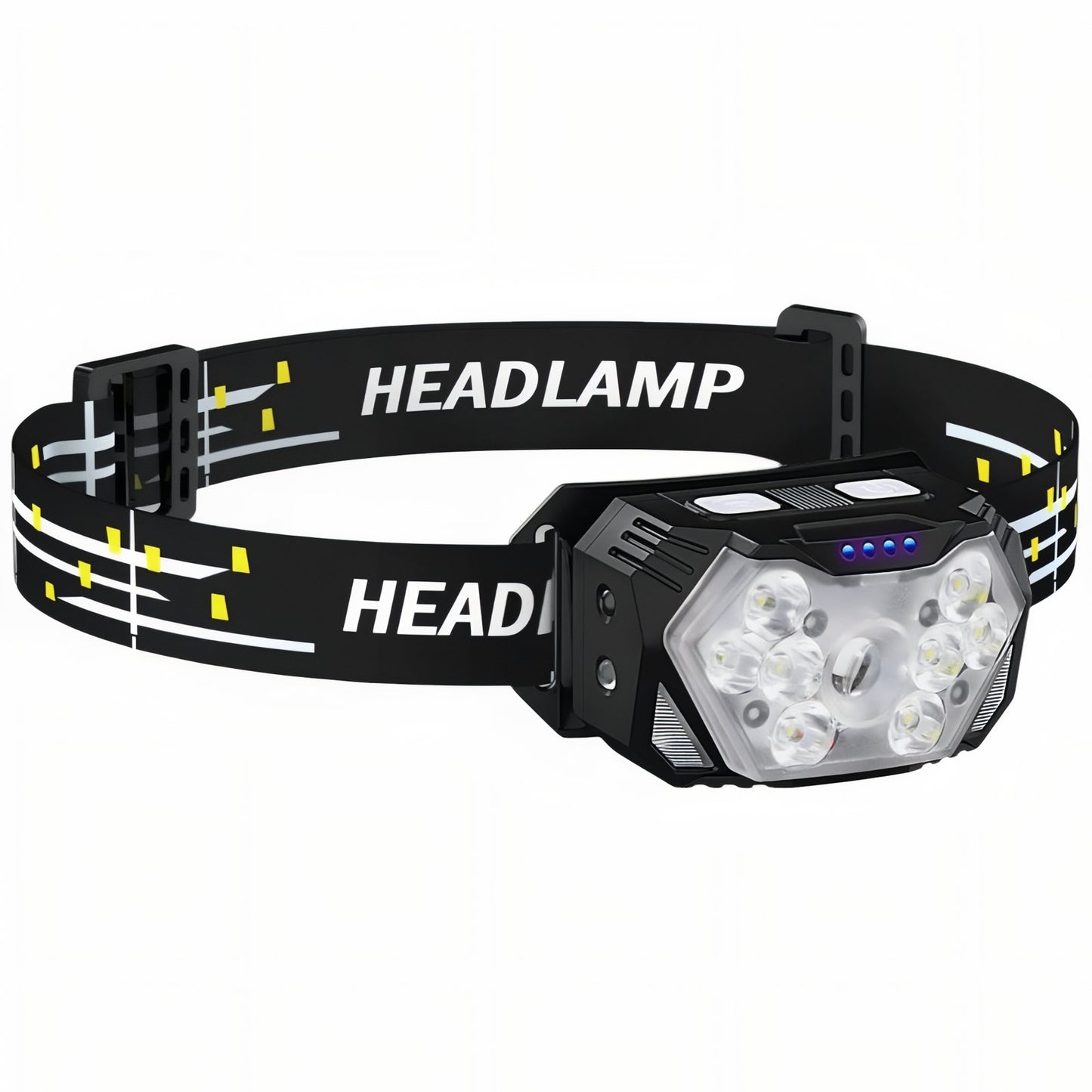 Lampe Frontale LED Puissante - Noir