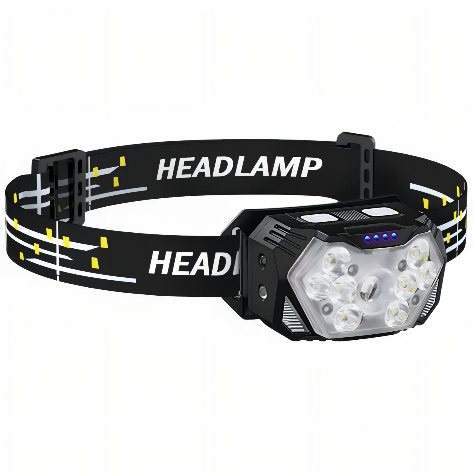 Lampe Frontale LED Puissante - Noir