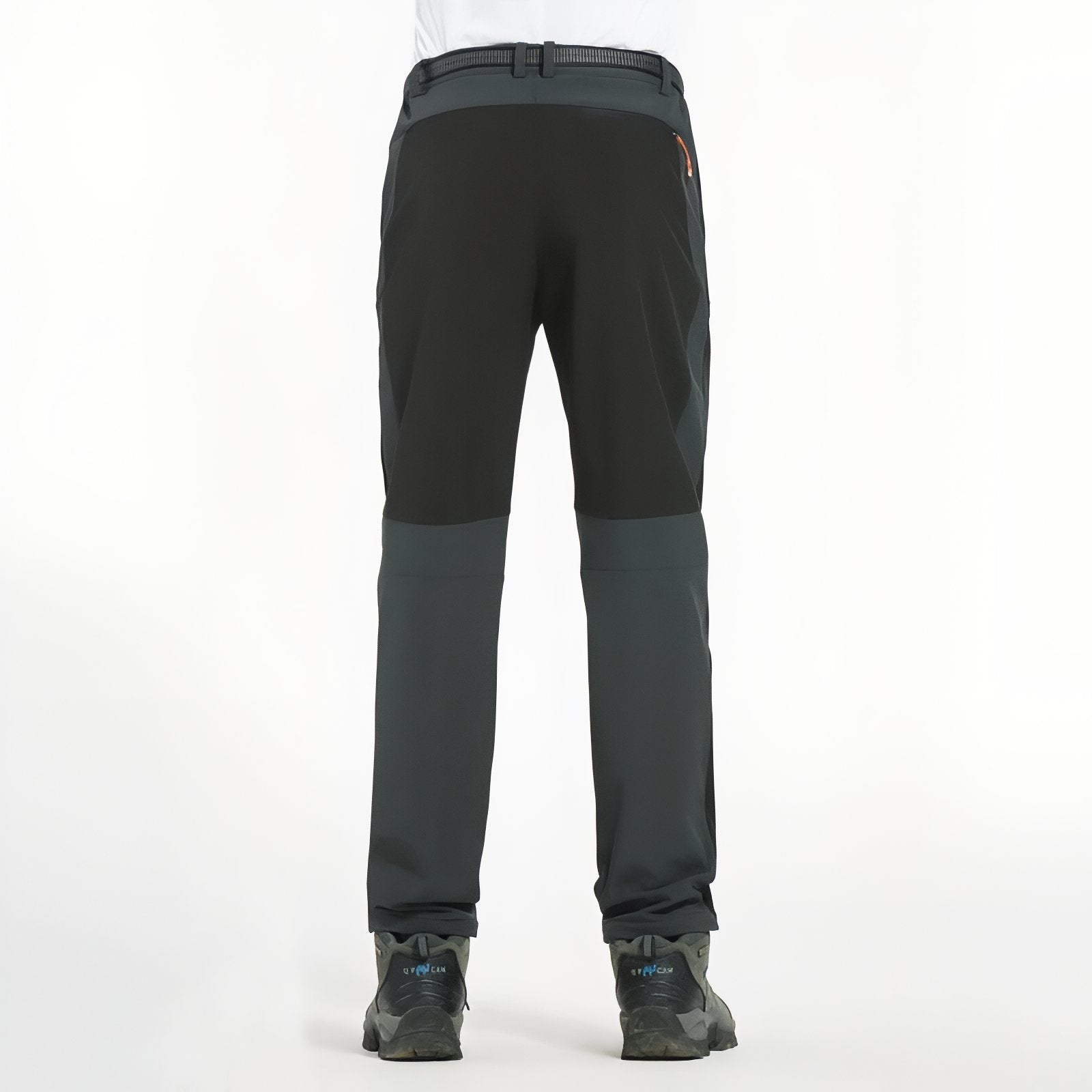 Pantalon Randonnée Déperlant Homme vue arrière pantalon - Vert Foncé et Noir - Gris Foncé et Orange - Noir et Orange