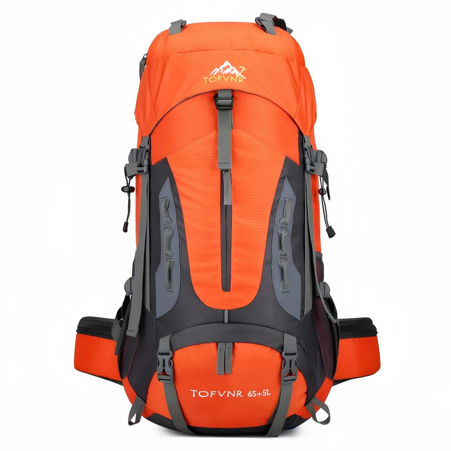 Sac à Dos Randonnée Homme 70L - Orange et Noir