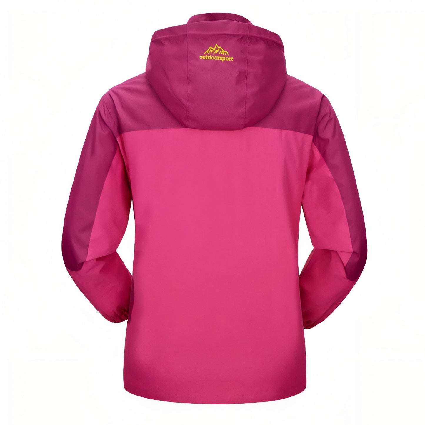 Veste Randonnée Femme Imperméable Et Respirante vue arrière - Rose Fuchsia