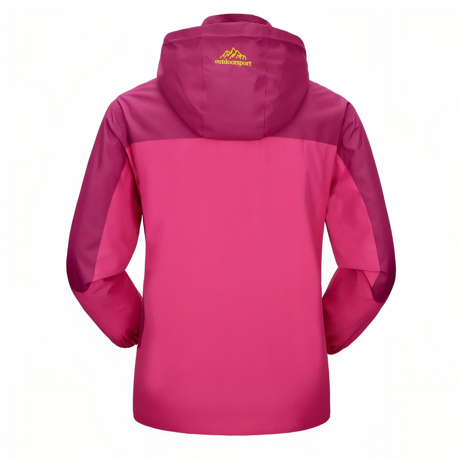 Veste Randonnée Femme Imperméable Et Respirante vue arrière - Rose Fuchsia