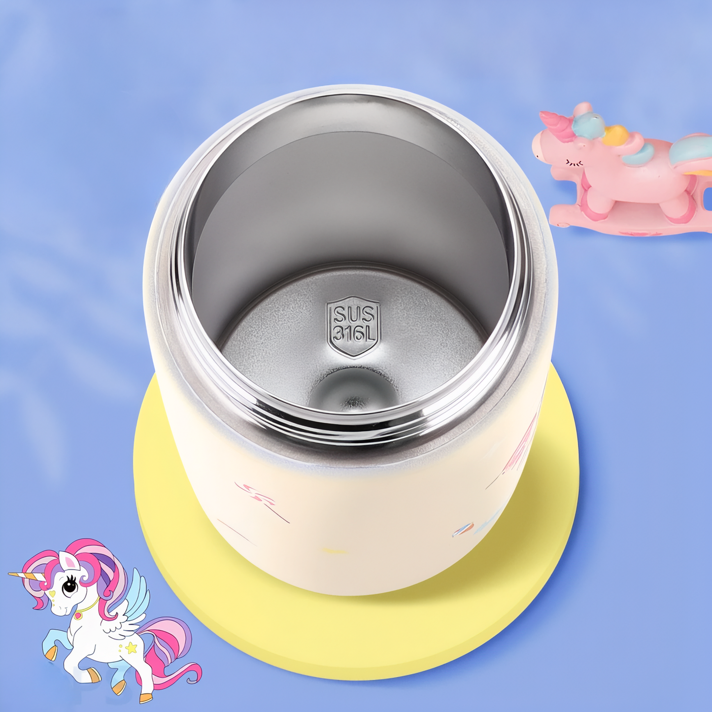 Gourde Enfant Dinosaure 400ML vue intérieure - Dinosaure