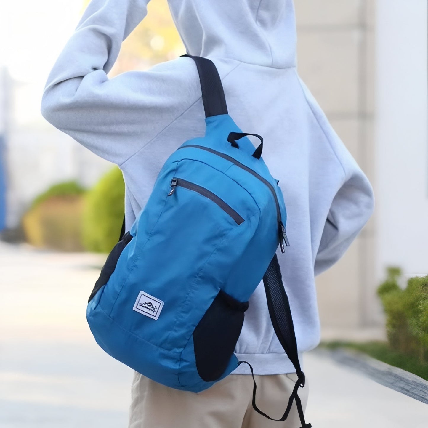 Sac à Dos Randonnée Ultra Léger portée sur l'épaule - Rose - Vert - Orange - Noir - Bleu Marine - Gris