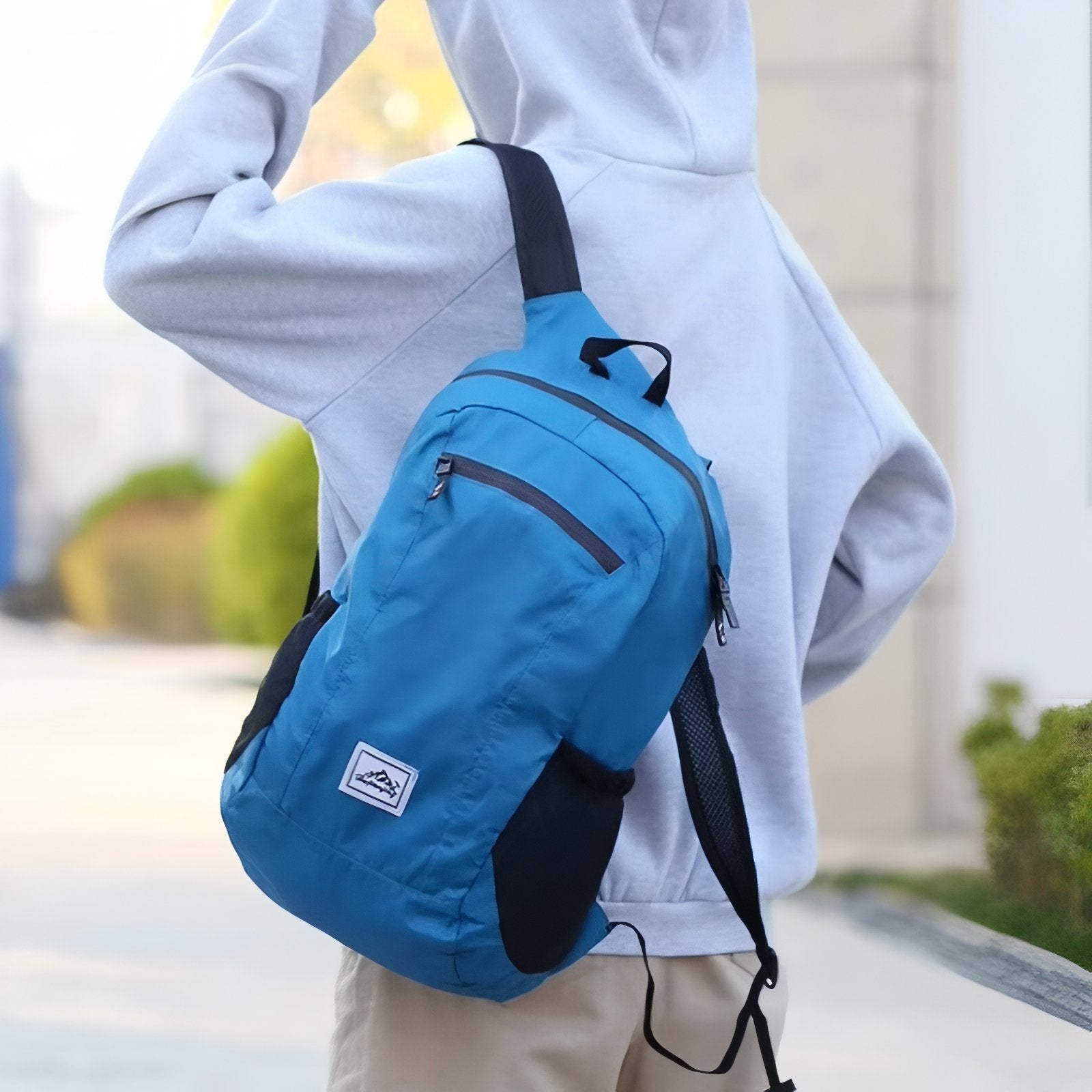 Sac à Dos Randonnée Ultra Léger portée sur l'épaule - Rose - Vert - Orange - Noir - Bleu Marine - Gris