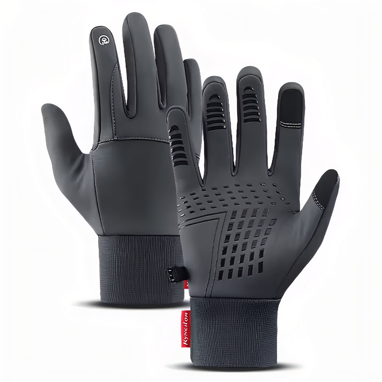 Gants Chauds Tactiles Randonnée - Noir et Gris