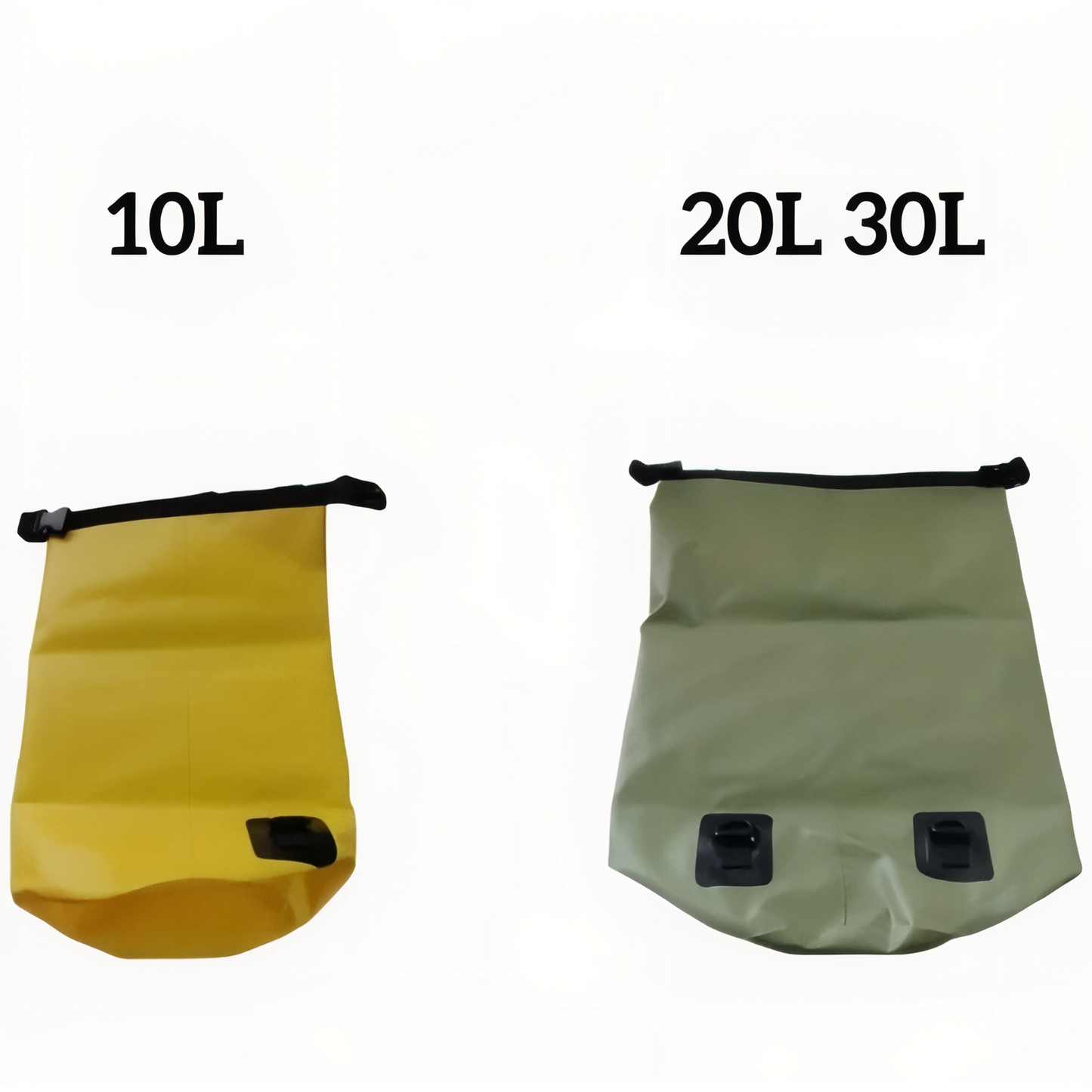 Sac Étanche Pour Randonnée deux tailles alignées - Jaune - Vert - Noir