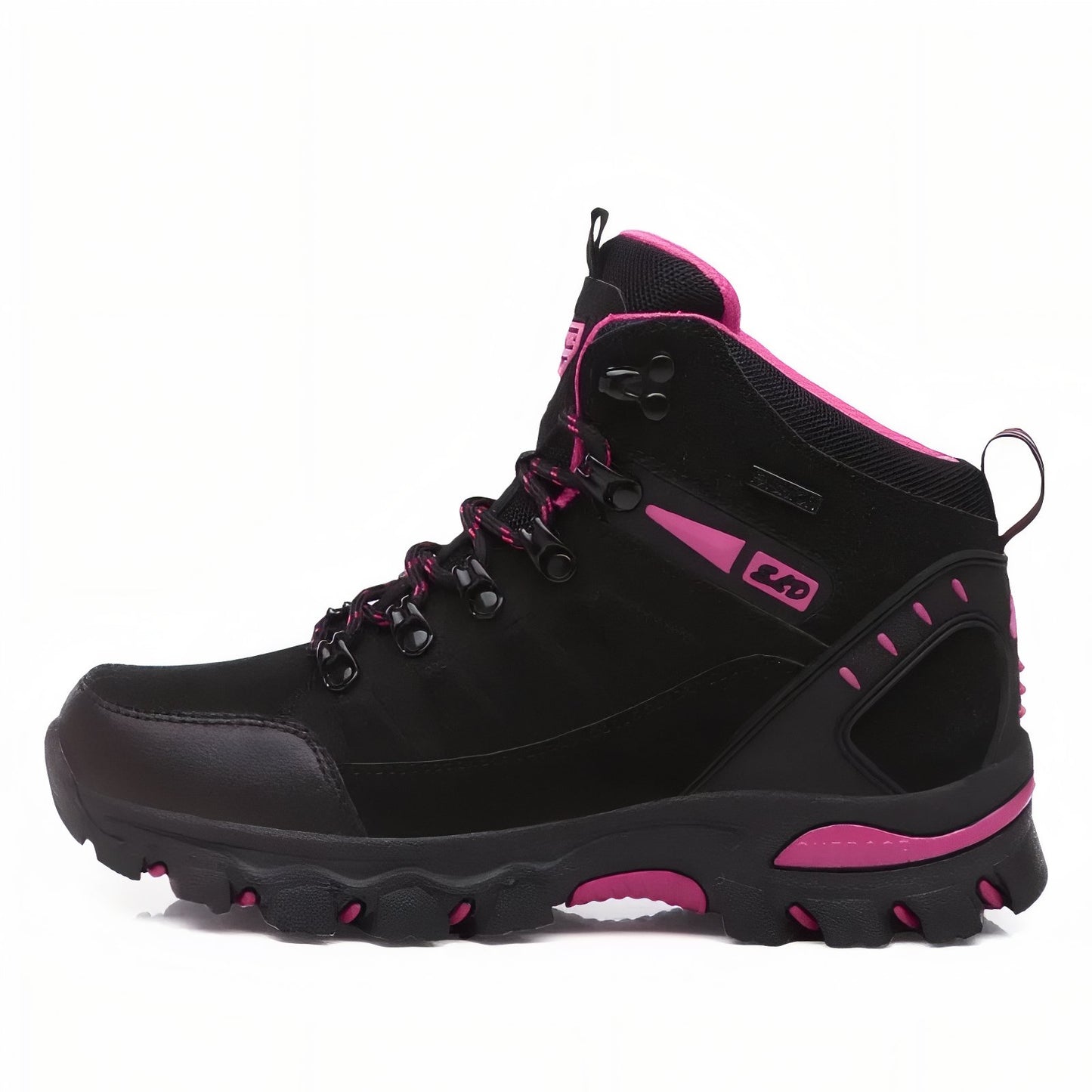 Chaussure Haute Randonnée Femme - Noir et Fuchsia