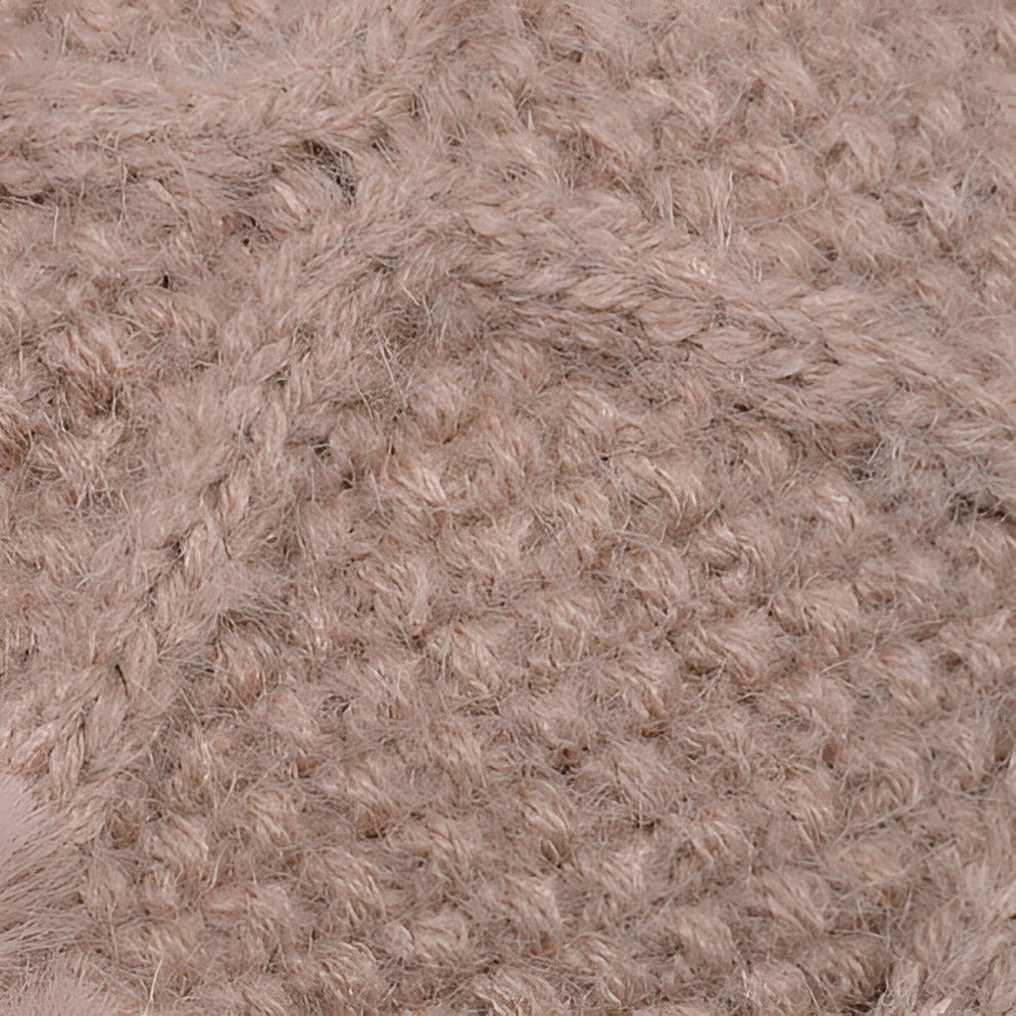 Cagoule Femme Hiver gros plan texture tricotée - Marron - Noir - Blanc Crème - Rose Poudré - Gris Clair - Beige