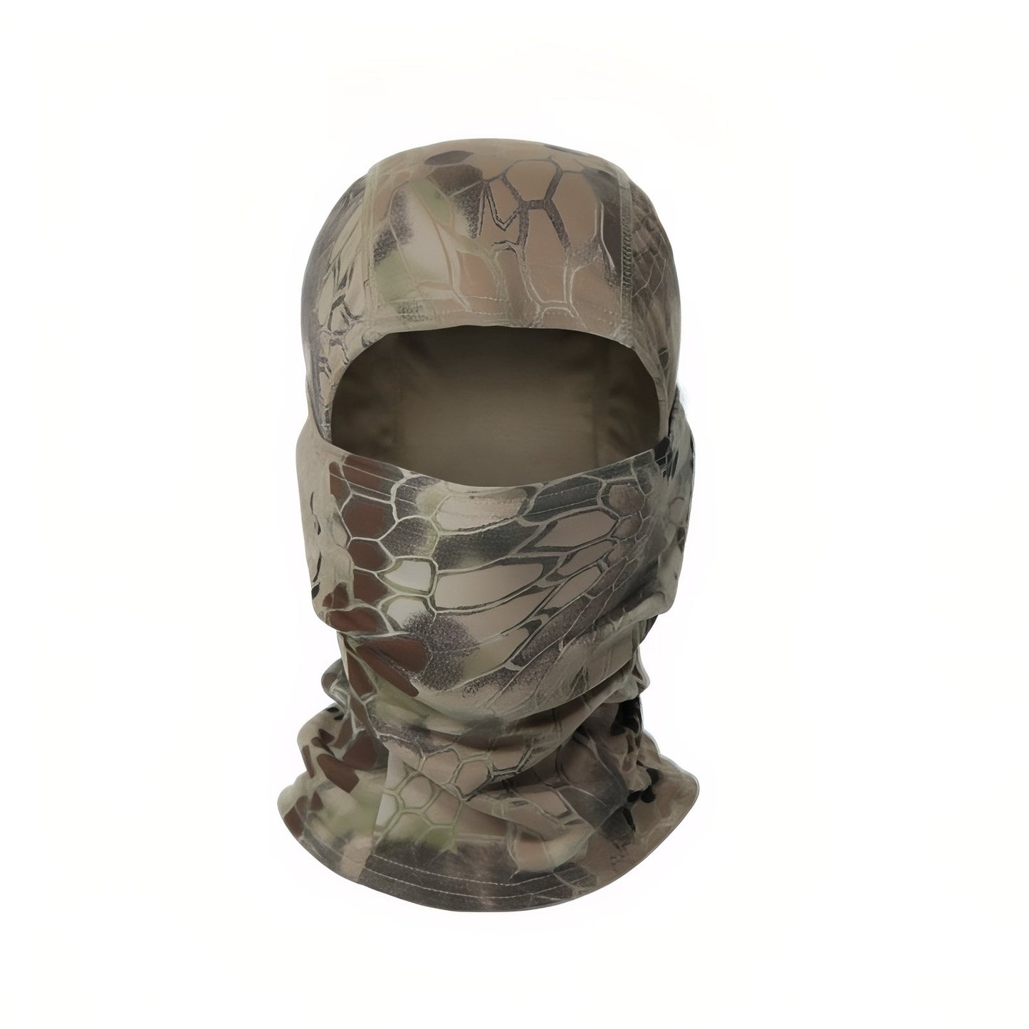 Cagoule Camouflage Militaire vue de face - Beige Camoufla