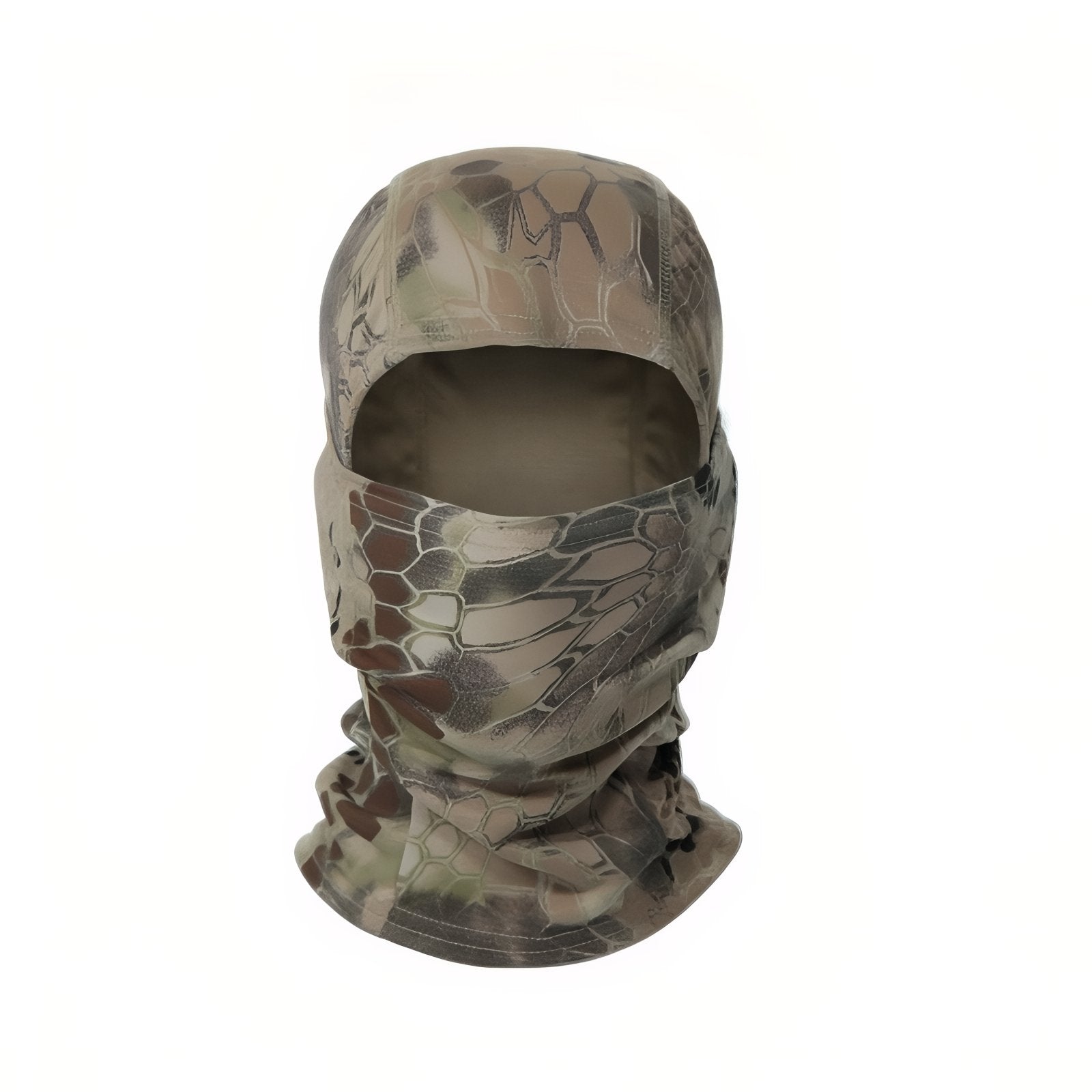 Cagoule Camouflage Militaire vue de face - Beige Camoufla