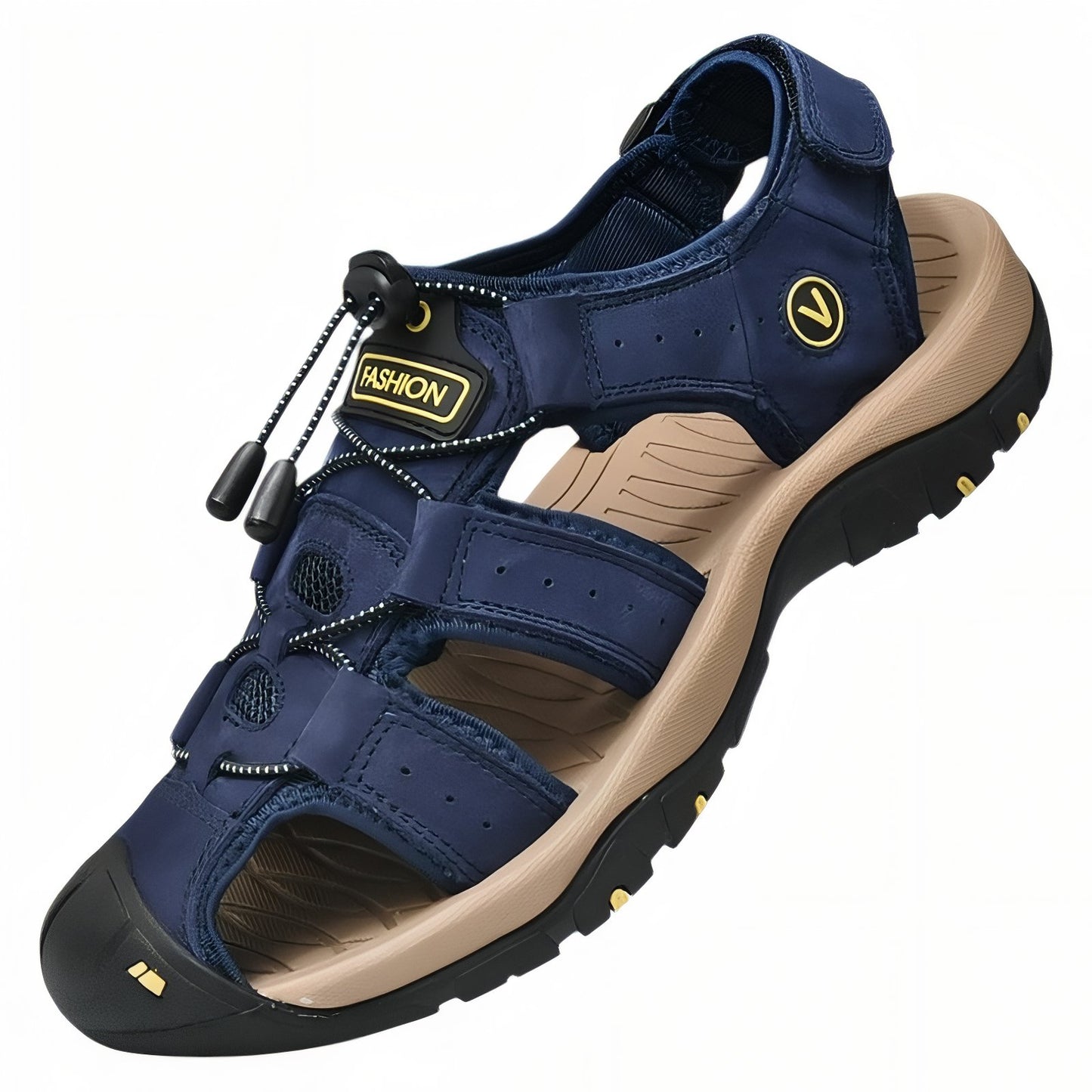 Sandales de Randonnée Homme Bout Fermé - Navy et Beige