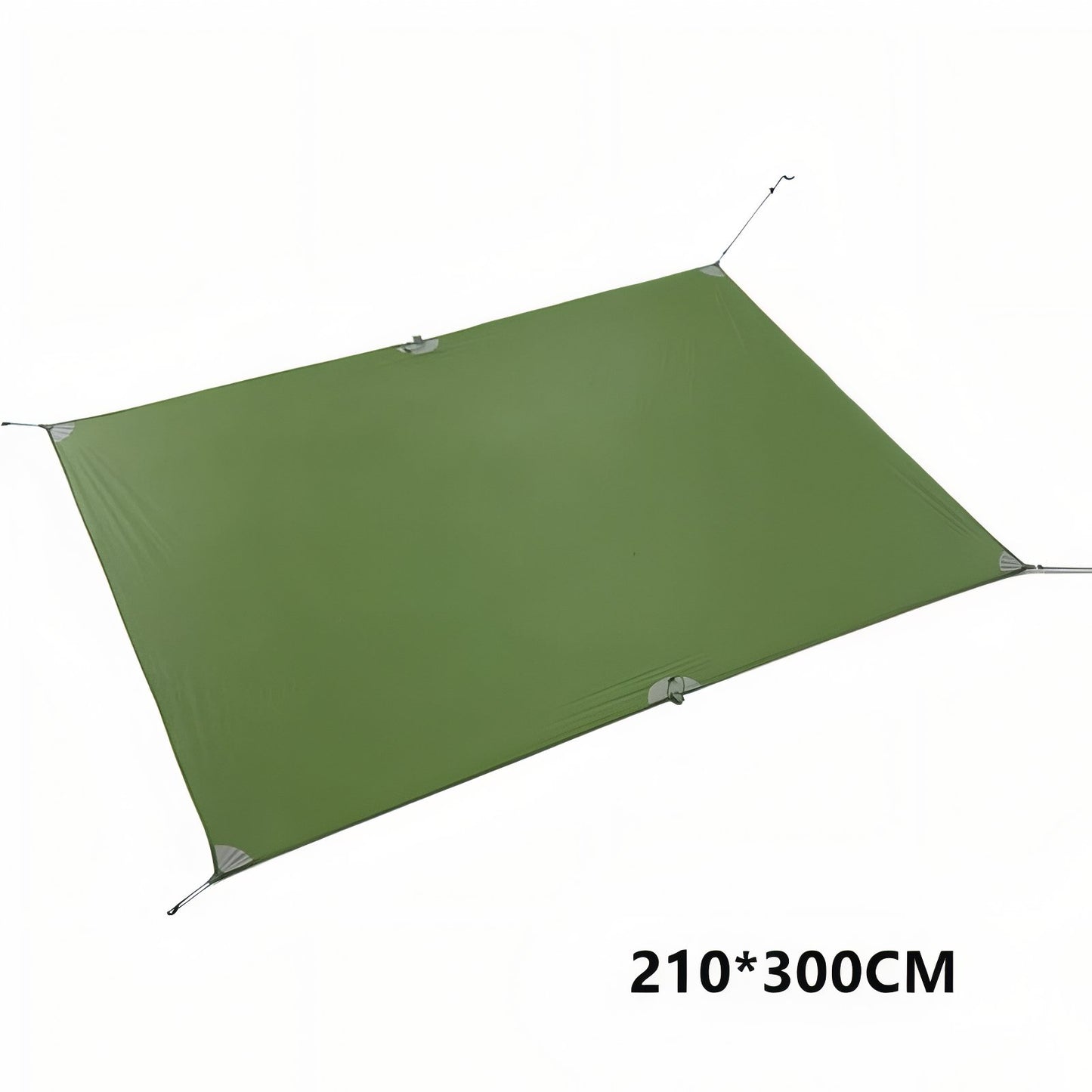 Tarp Randonnée Ultra Léger tarp déplié - Vert Olive