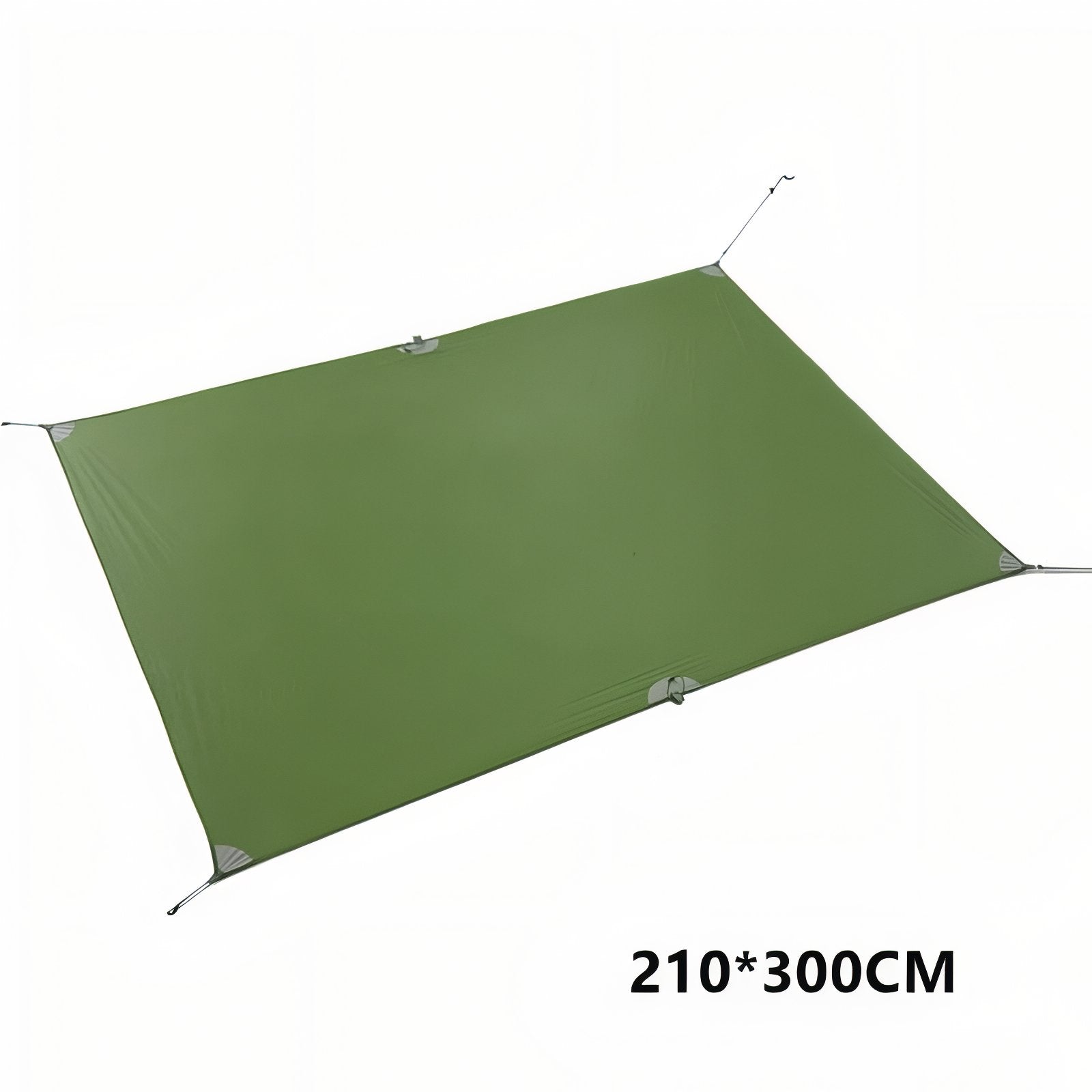 Tarp Randonnée Ultra Léger tarp déplié - Vert Olive