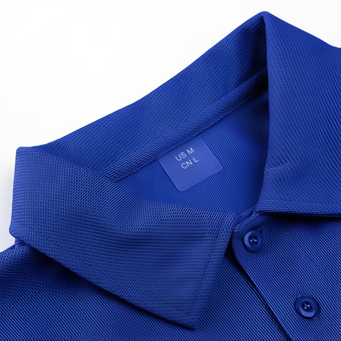 Tee-Shirt Randonnée Anti-Transpirant Homme gros plan col polo - Vert - Rose Poudré - Bleu Cobalt - Blanc - Noir Profond - Turquoise - Bleu Ciel - Bleu Clair - Gris Charbon - Bleu Marine