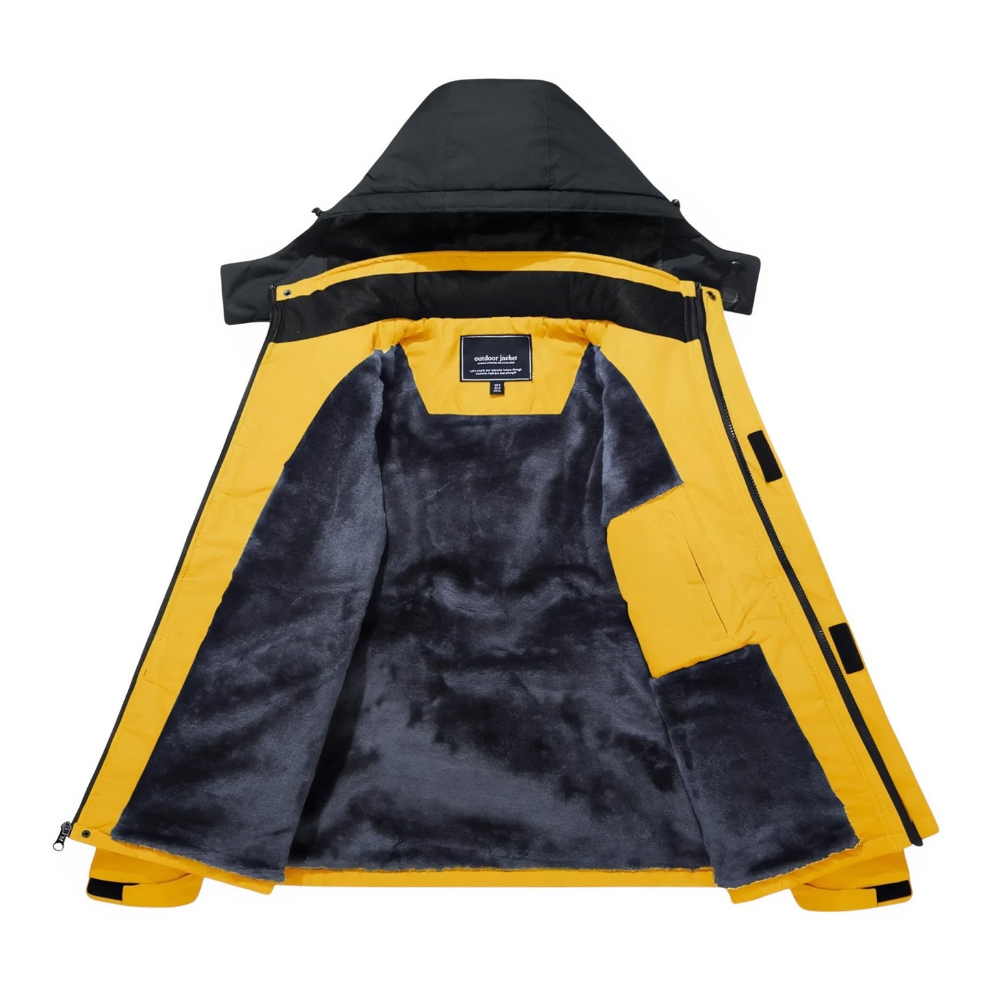 Veste Chaude Randonnée Homme intérieur doublure polaire - Vert Fluo - Blanc - Bleu Marine - Rouge - Gris Anthracite - Bleu - Marron - Gris Clair - Noir - Noir et Gris - Beige - Vert Olive - Jaune - Vert Foncé