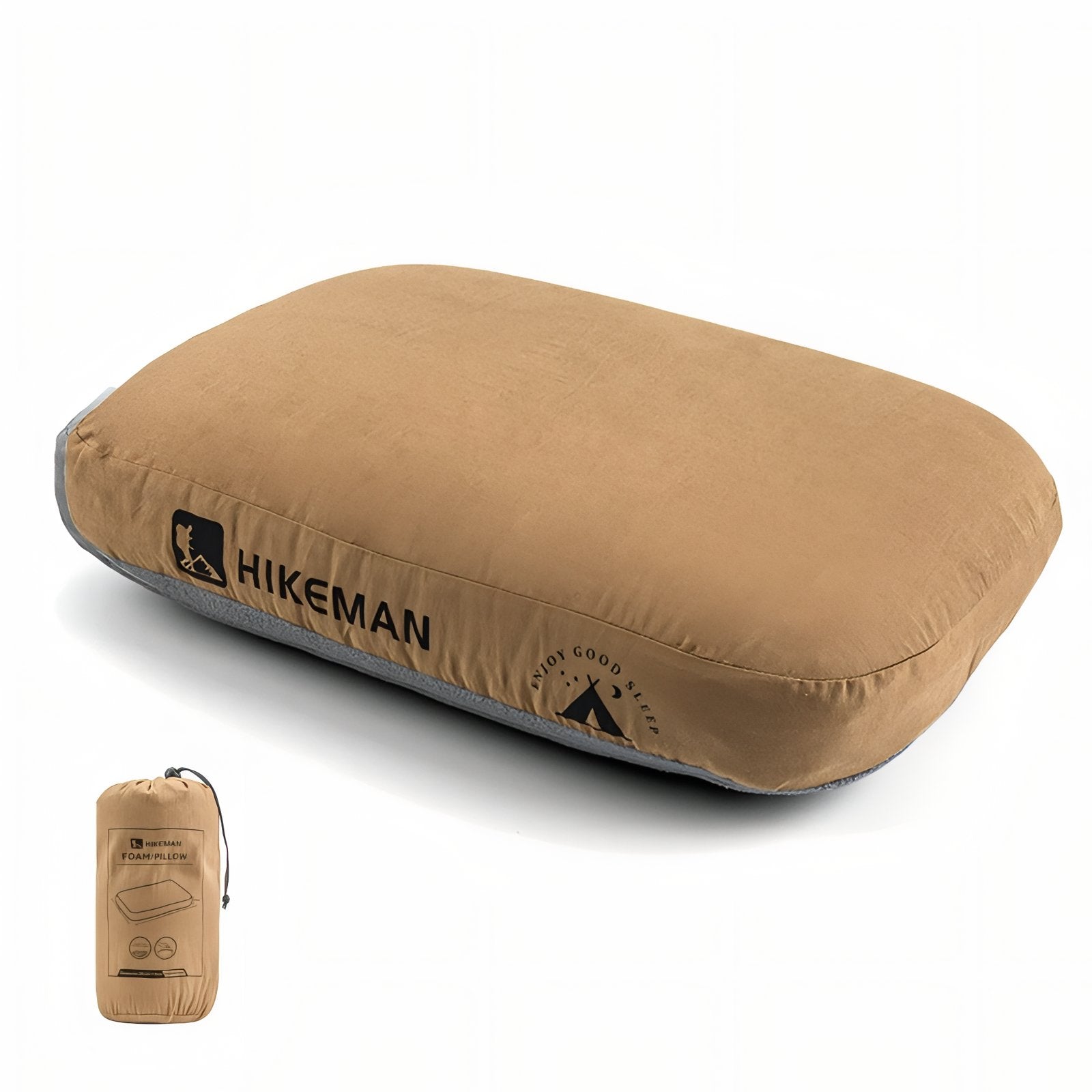 Coussin Ergonomique pour Bivouac - Marron Clair