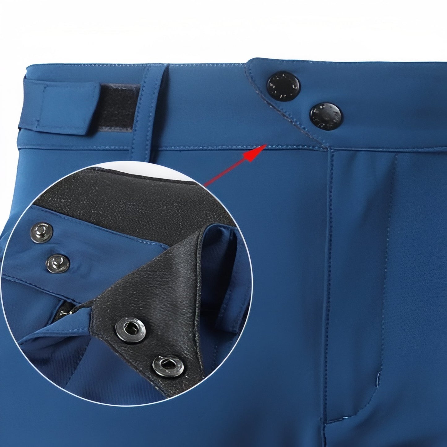 Bermuda À Zip de Randonnée gros plan fermeture zippée - Gris Foncé - Bleu Marine - Noir - Bleu Ciel - Vert - Bordeaux - Orange