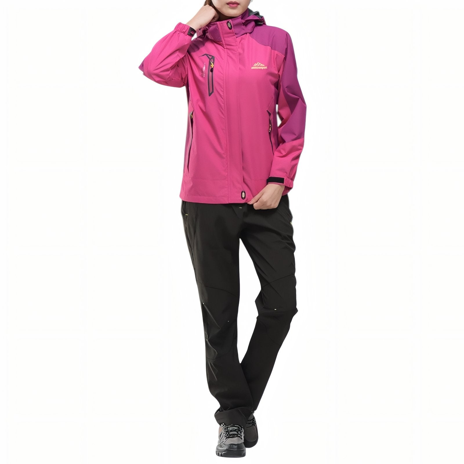 Veste Randonnée Femme Imperméable Et Respirante portée à la main - Rose Fuchsia - Rouge - Noir - Violet - Vert