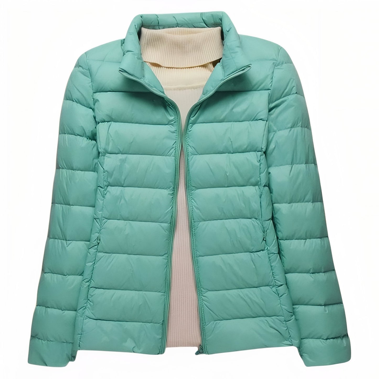 Doudoune Randonnée Compressible Femme - Vert Menthe (sans capuche)