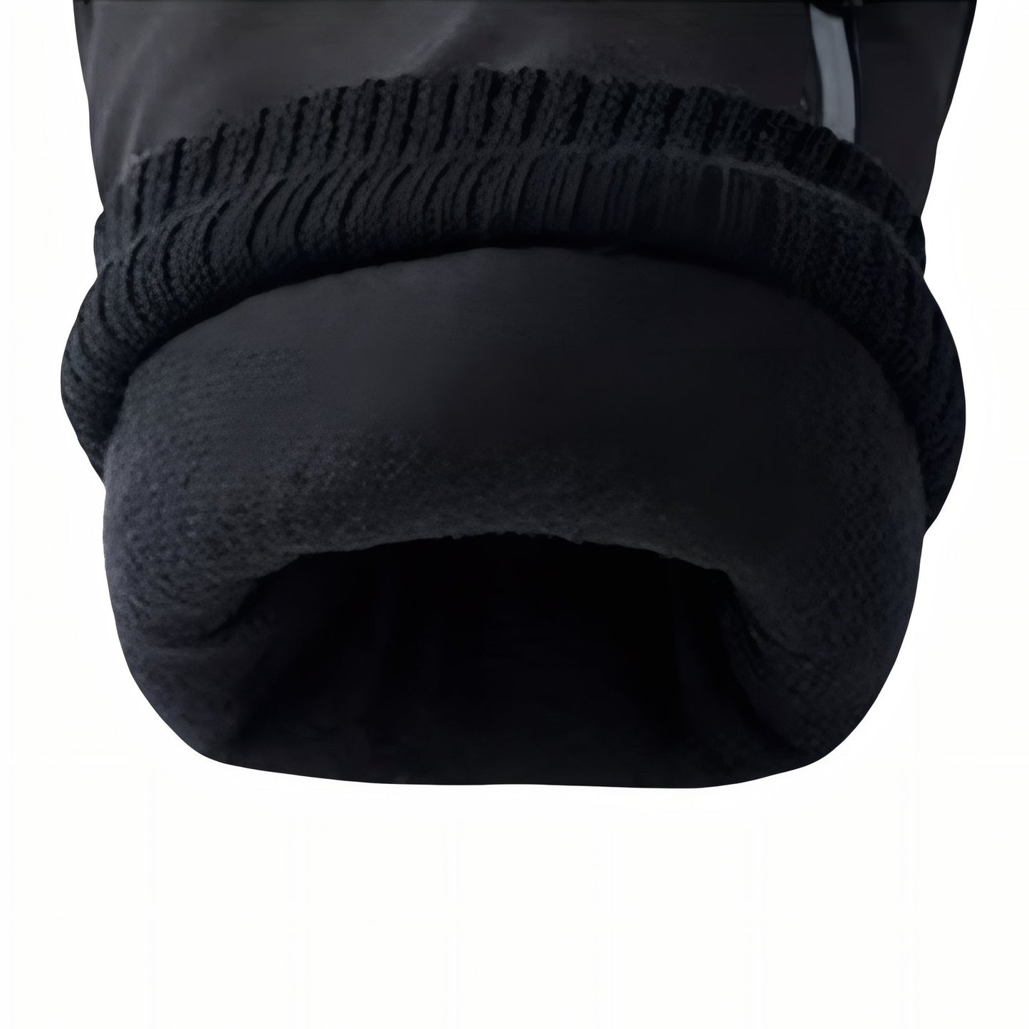 Gants Randonnée Grand Froid gros plan poignet - Noir avec Poche - Blanc avec Poche - Noir